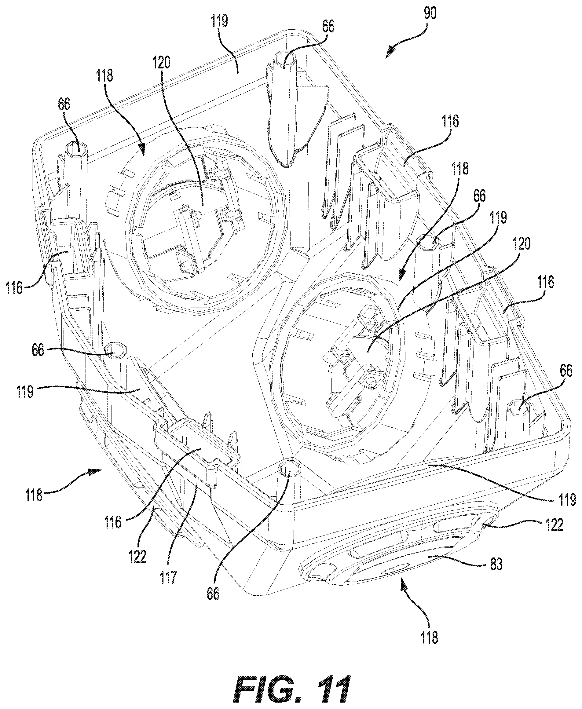Patent US12103362 Figure 11 – Ram air vent for a vehicle
