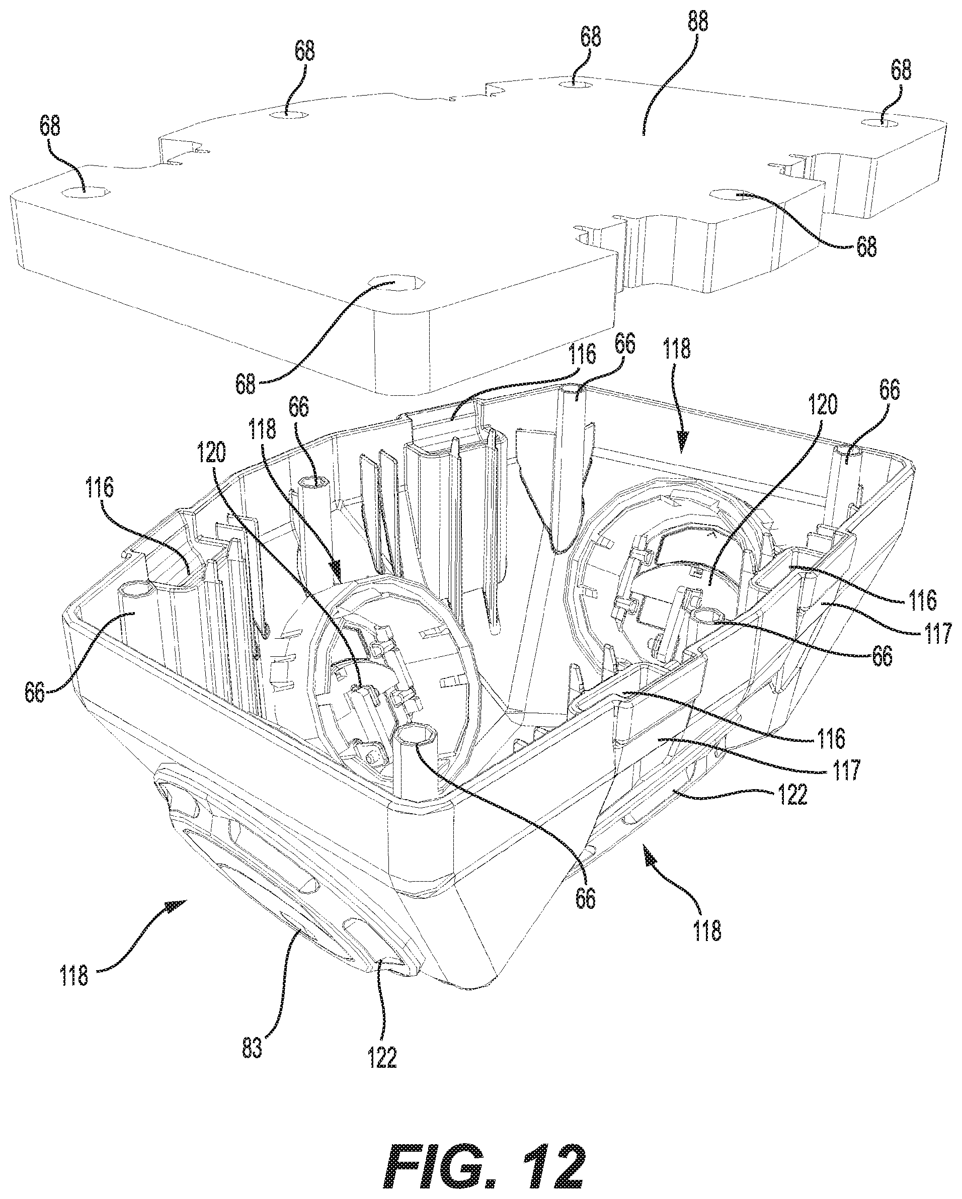 Patent US12103362 Figure 12 – Ram air vent for a vehicle