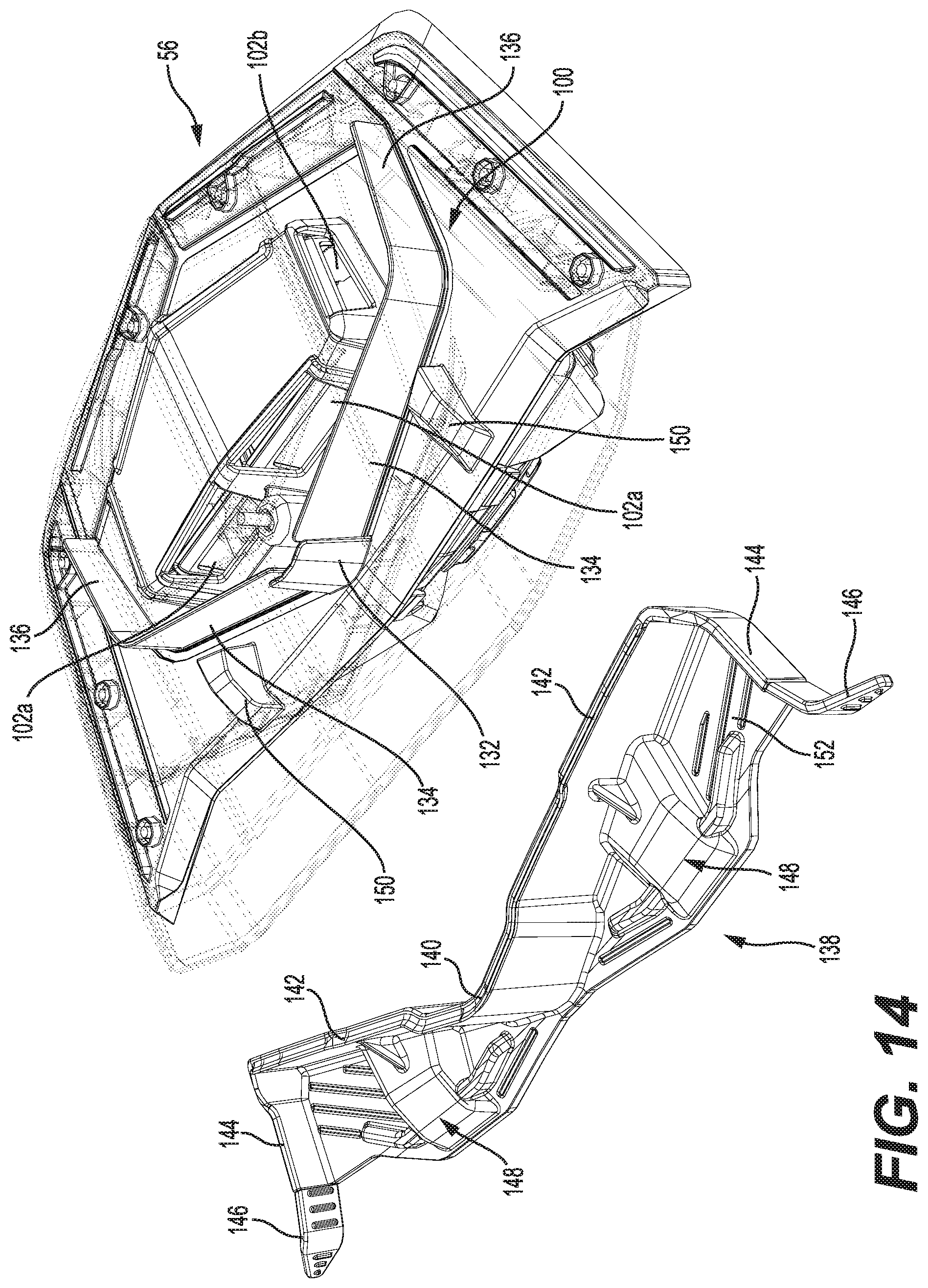 Patent US12103362 Figure 14 – Ram air vent for a vehicle