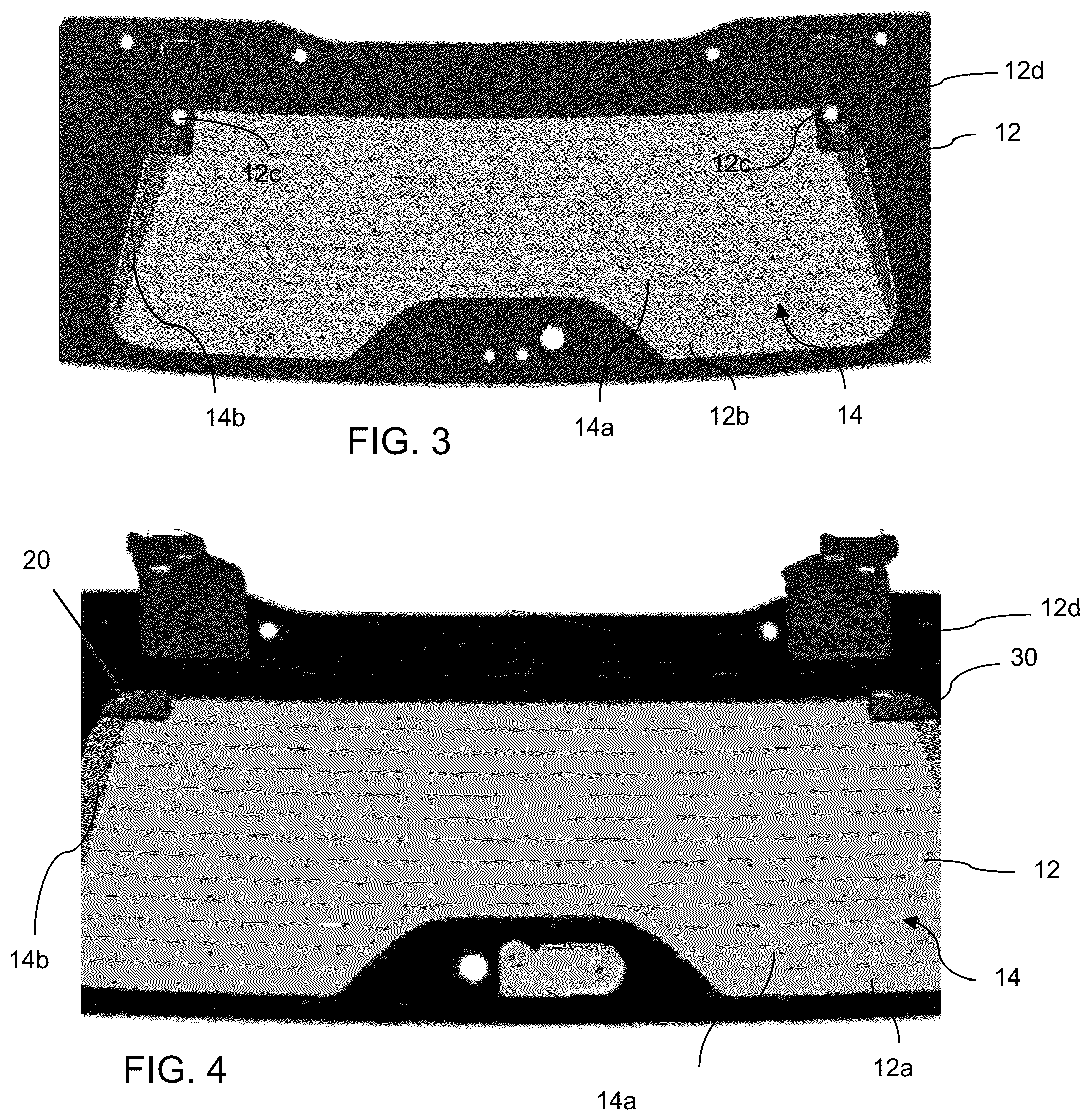 Patent US12103366 Figure 2 – Vehicular liftgate window assembly with heater grid electrical connection through glass window panel