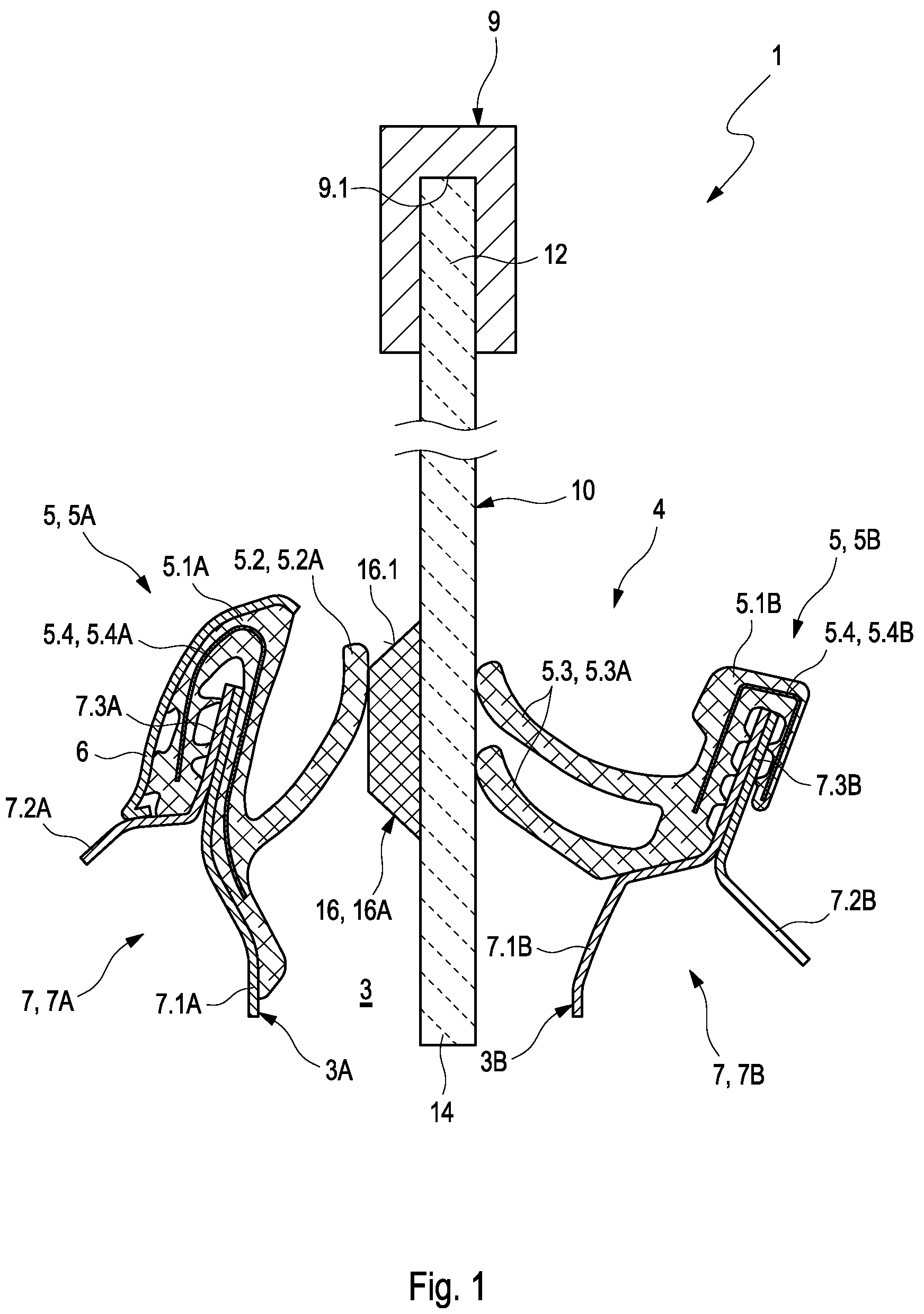 Patent US12103367 Figure 1 – Window pane assembly for a vehicle