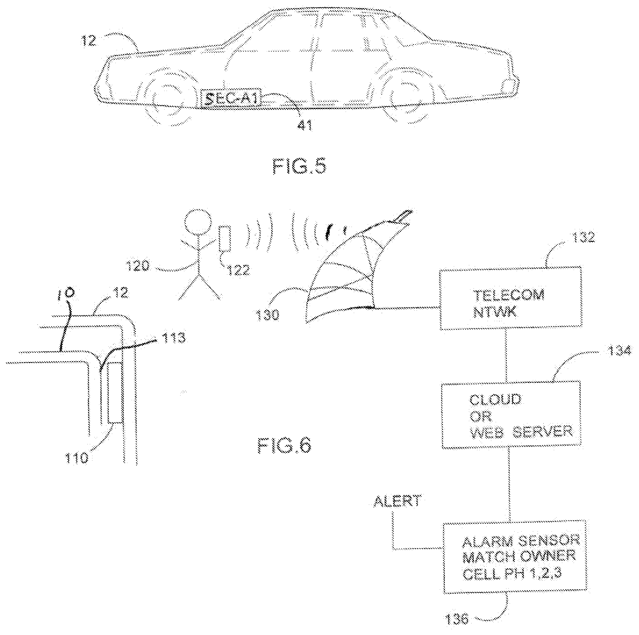 Patent US12103368 Figure 3 – Vehicle foldable cover with theft sensor system