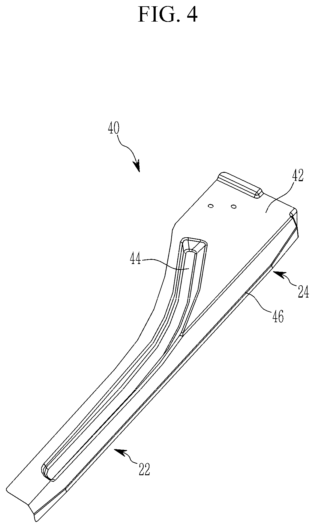 Patent US12103369 Figure 4 – Sliding door mounting reinforcement structure and vehicle body provided with the same