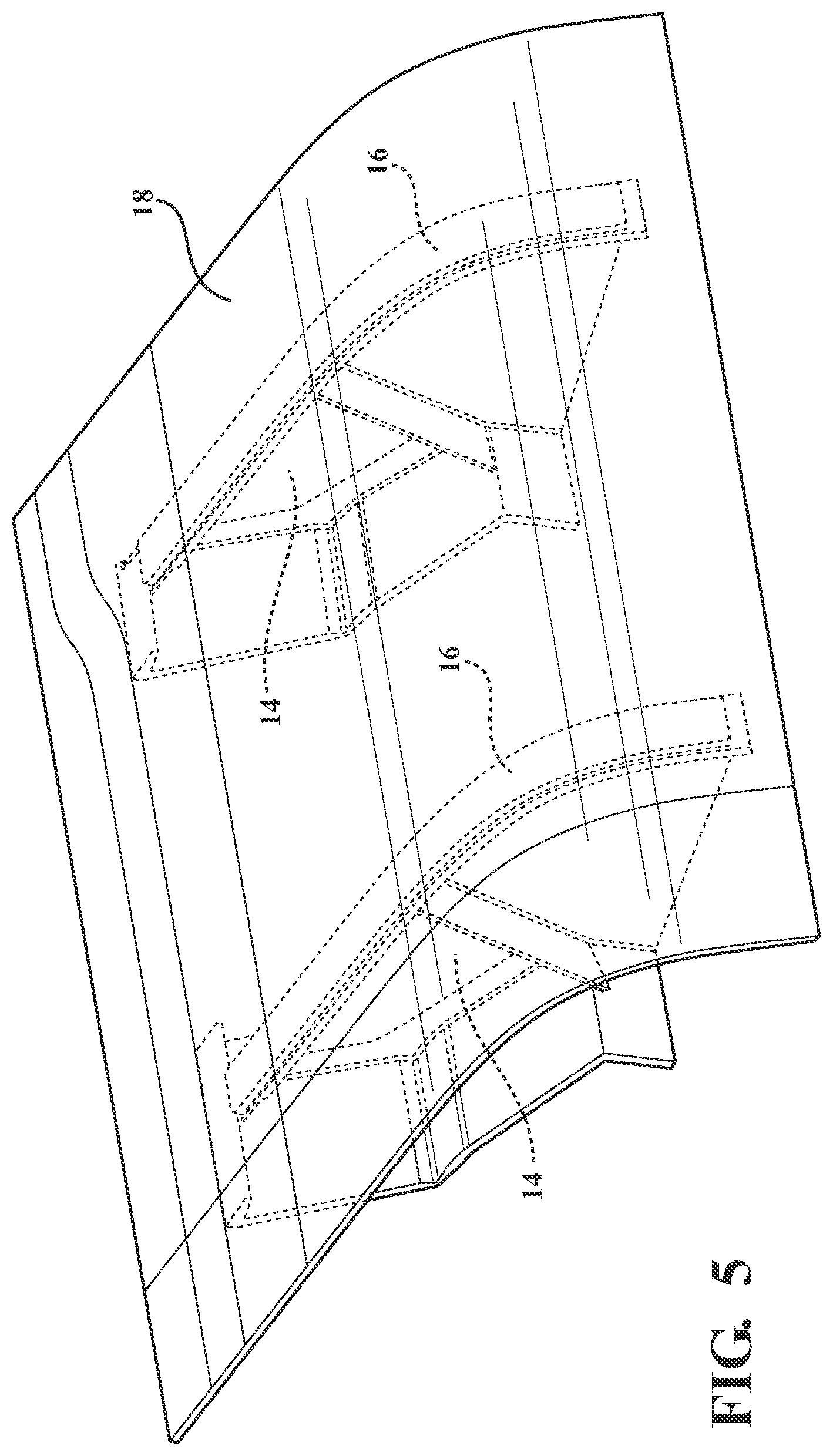 Patent US12103370 Figure 4 – Liftgate with bulkhead reinforcements