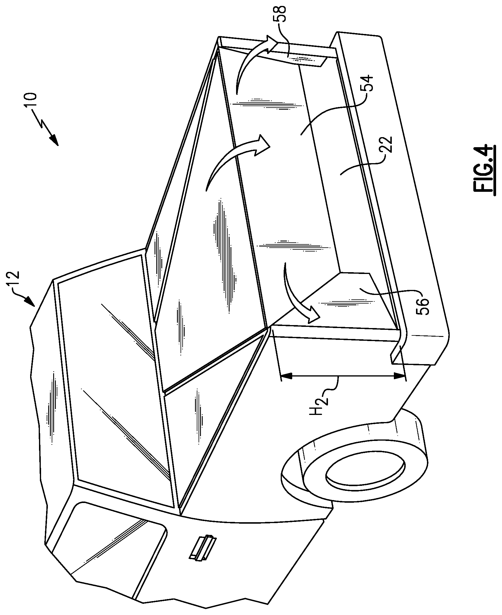 Patent US12103371 Figure 4 – Tonneau cover including moveable panels