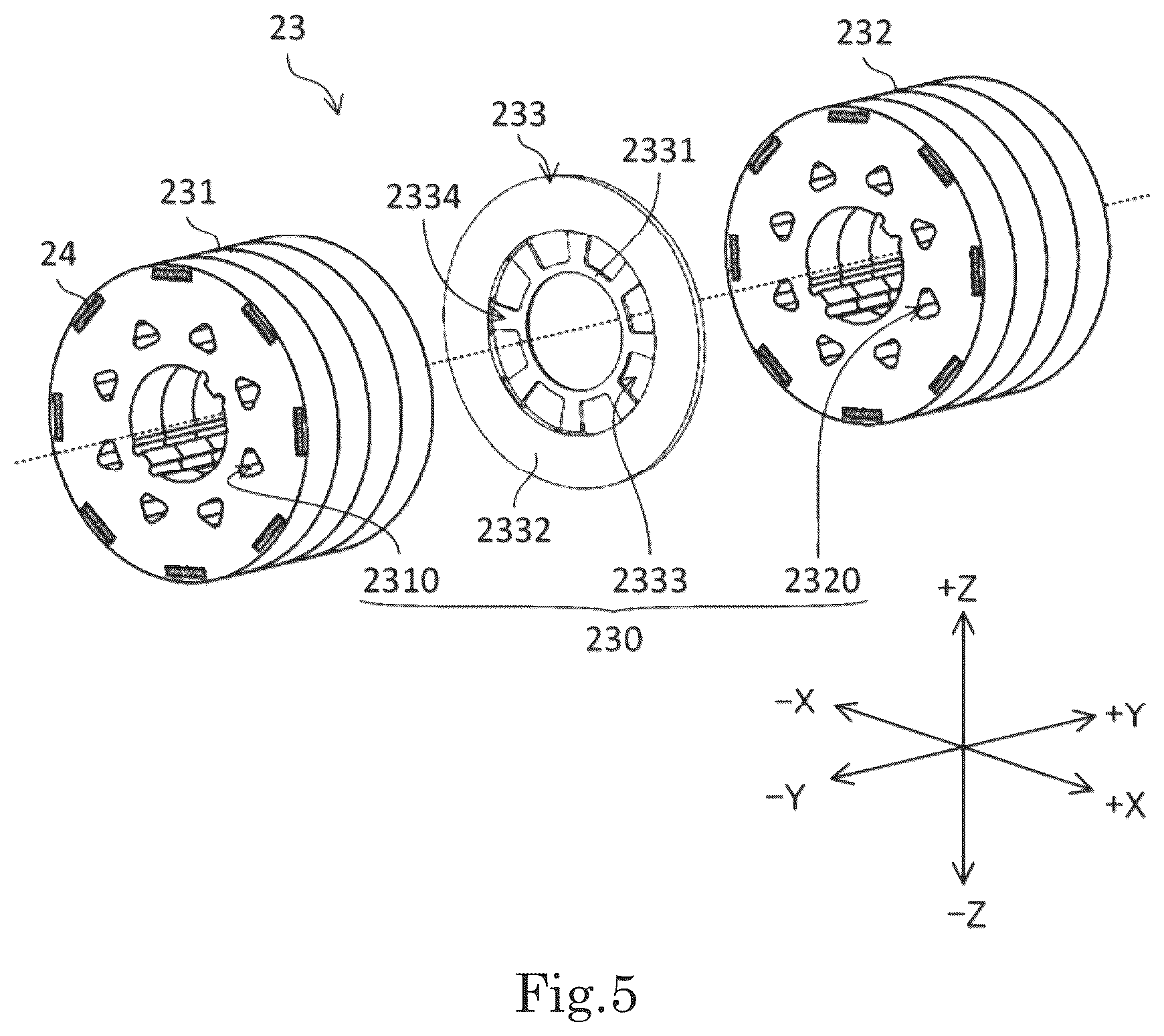 Patent US12103372 Figure 5 – Drive device and vehicle