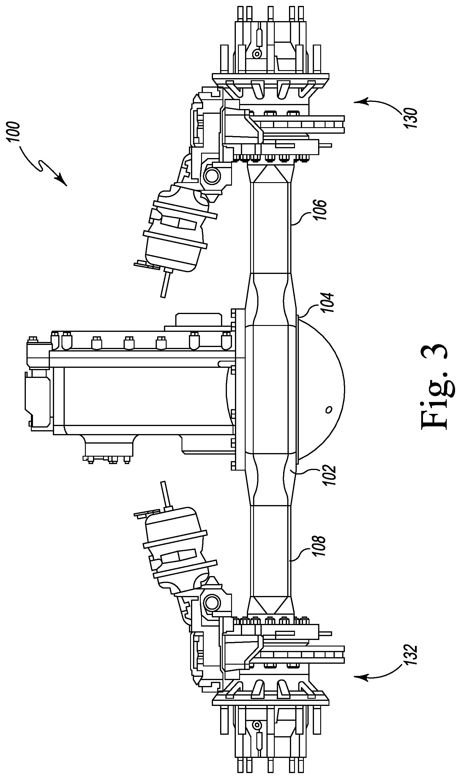 Patent US12103373 Figure 3 – Electrified axle assembly