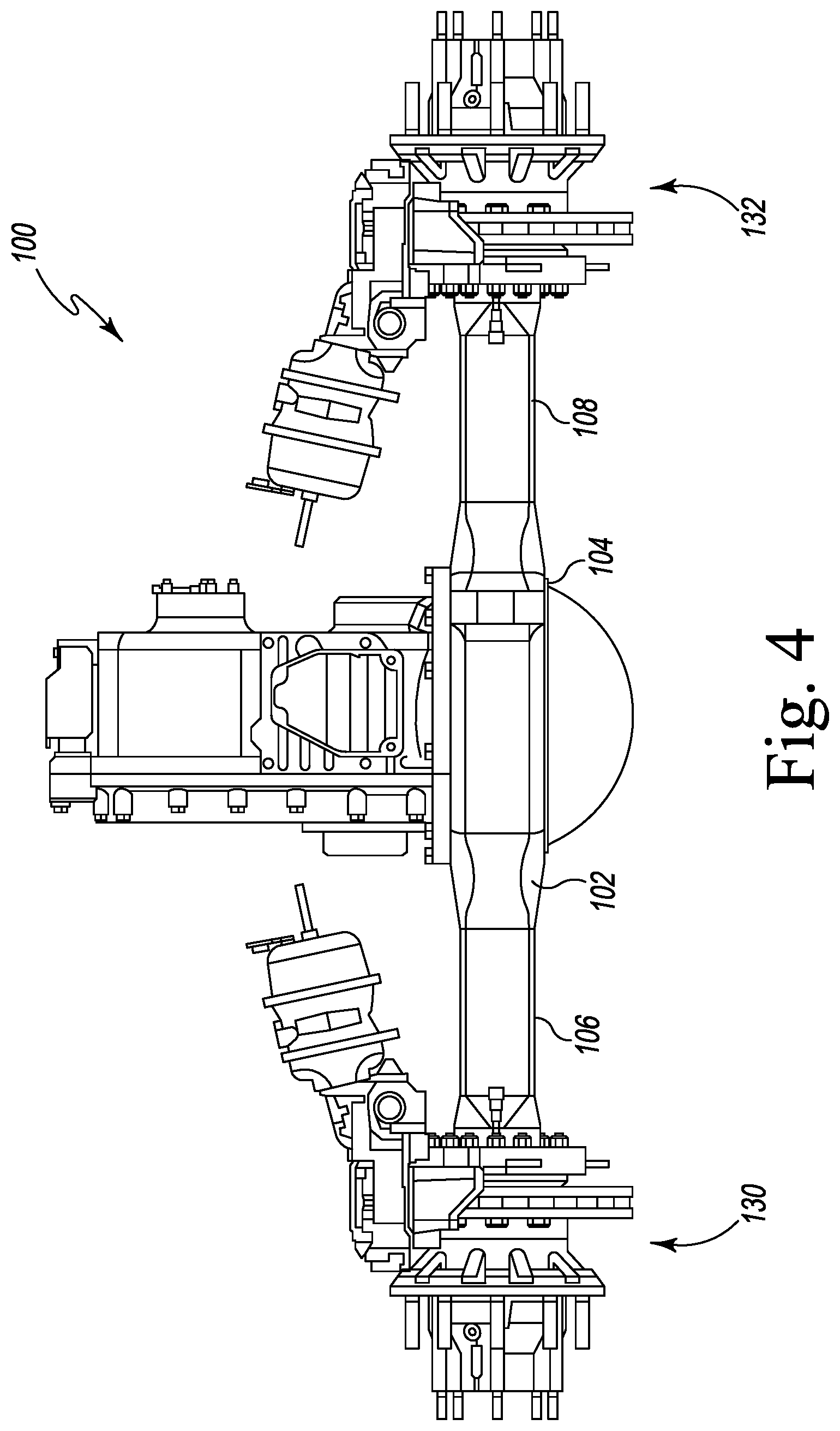 Patent US12103373 Figure 4 – Electrified axle assembly
