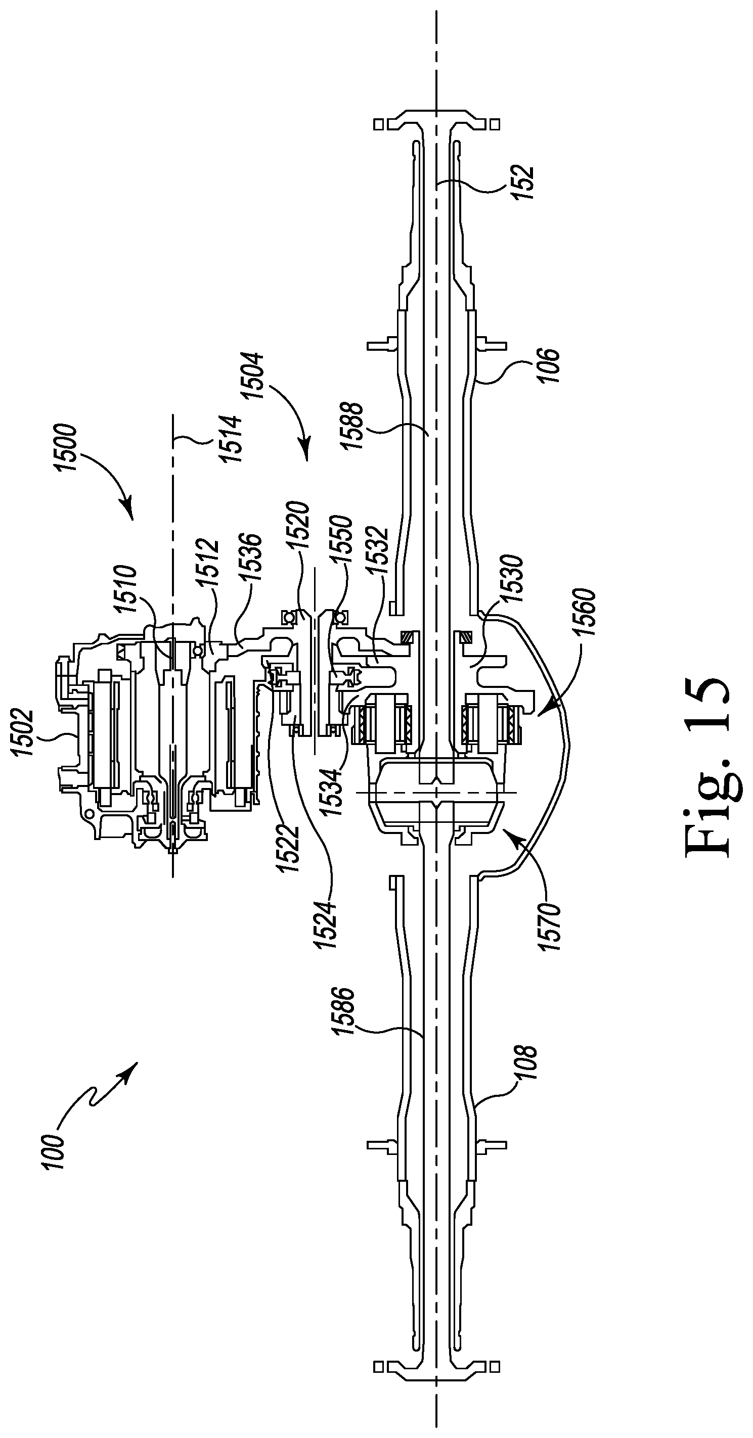 Patent US12103373 Figure 14 – Electrified axle assembly