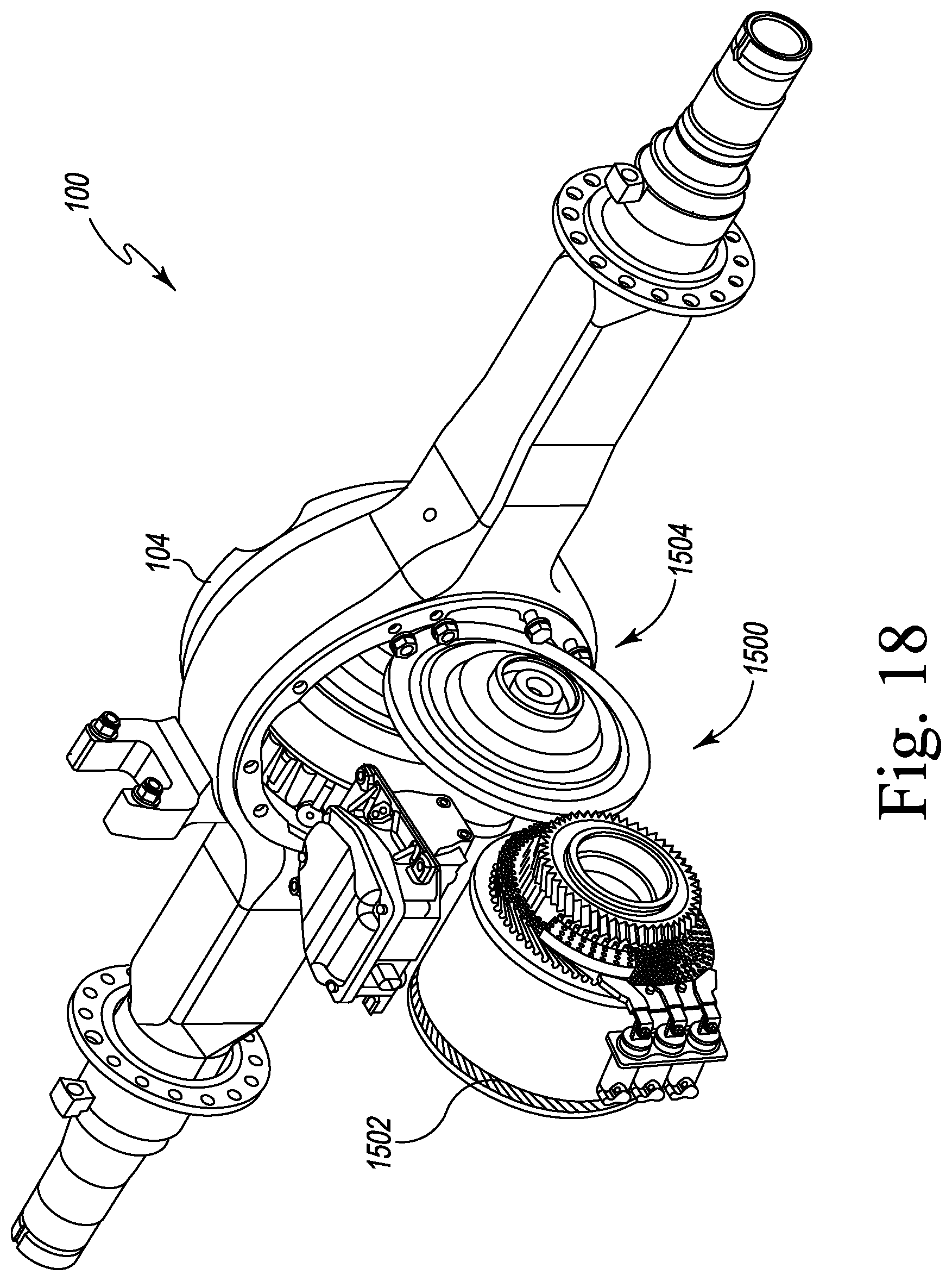 Patent US12103373 Figure 17 – Electrified axle assembly