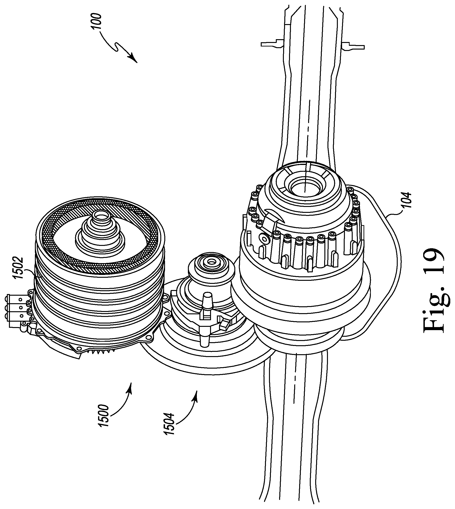 Patent US12103373 Figure 18 – Electrified axle assembly
