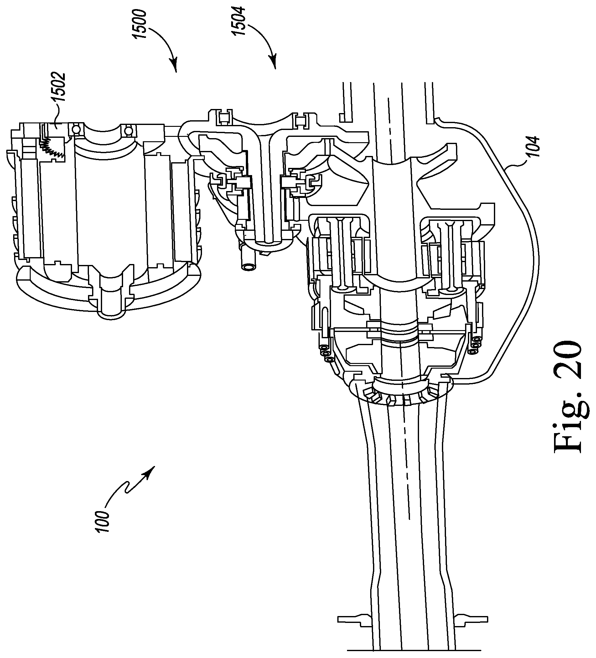 Patent US12103373 Figure 19 – Electrified axle assembly