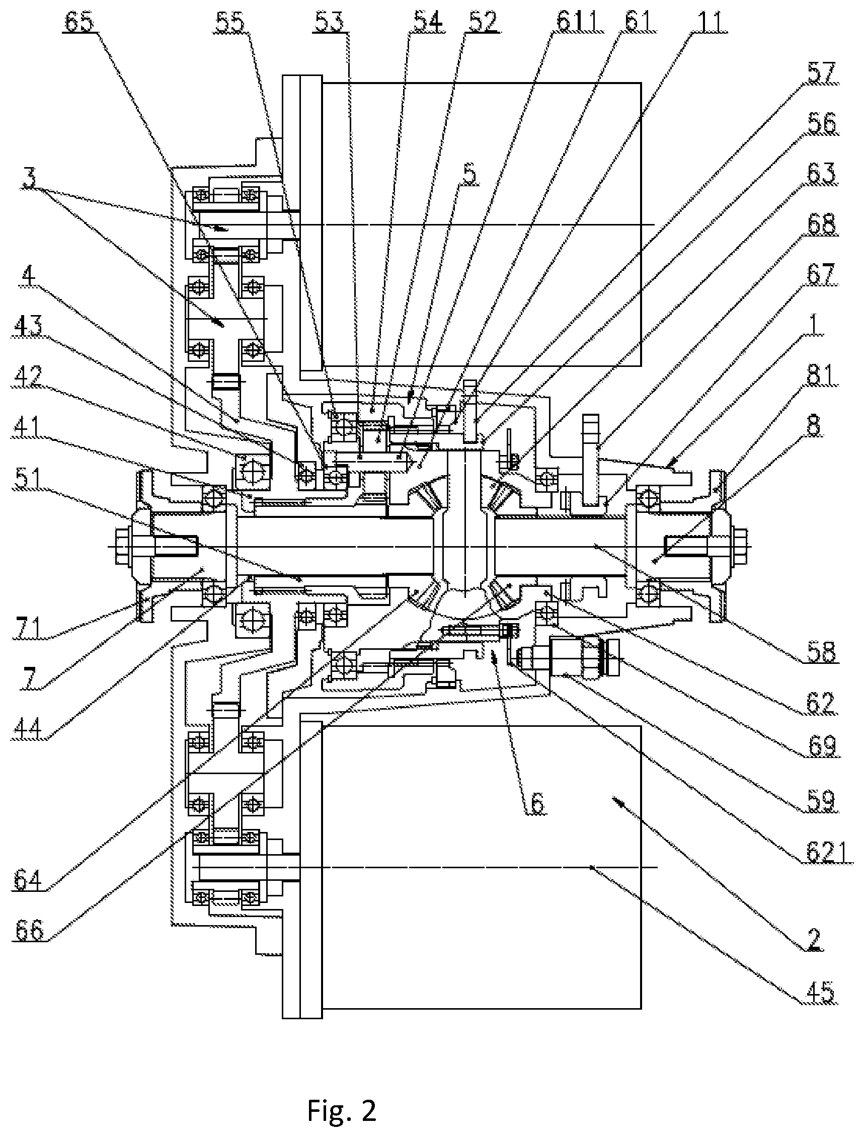 Patent US12103374 Figure 2 – Electric drive module for driving an axle