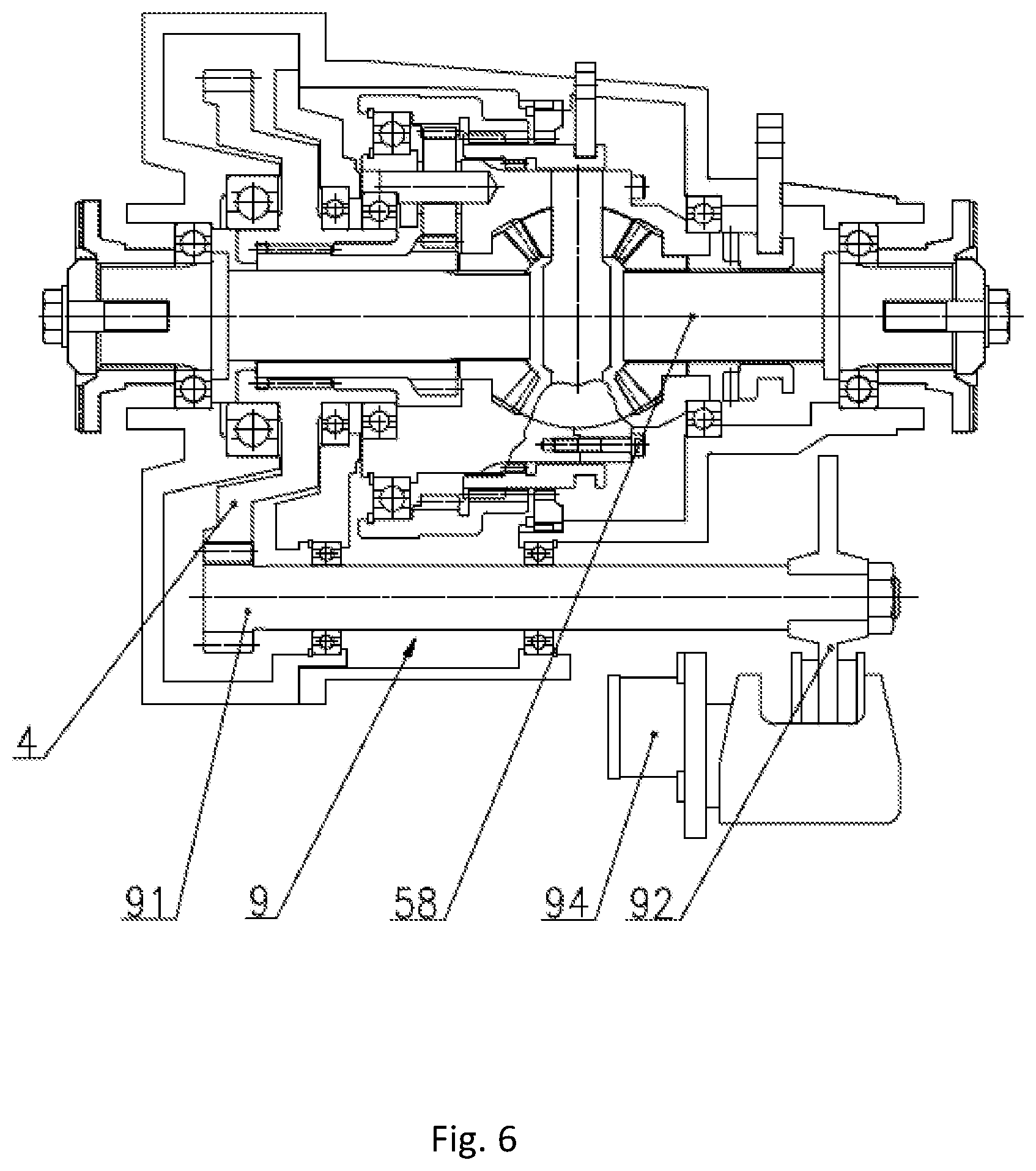 Patent US12103374 Figure 8 – Electric drive module for driving an axle