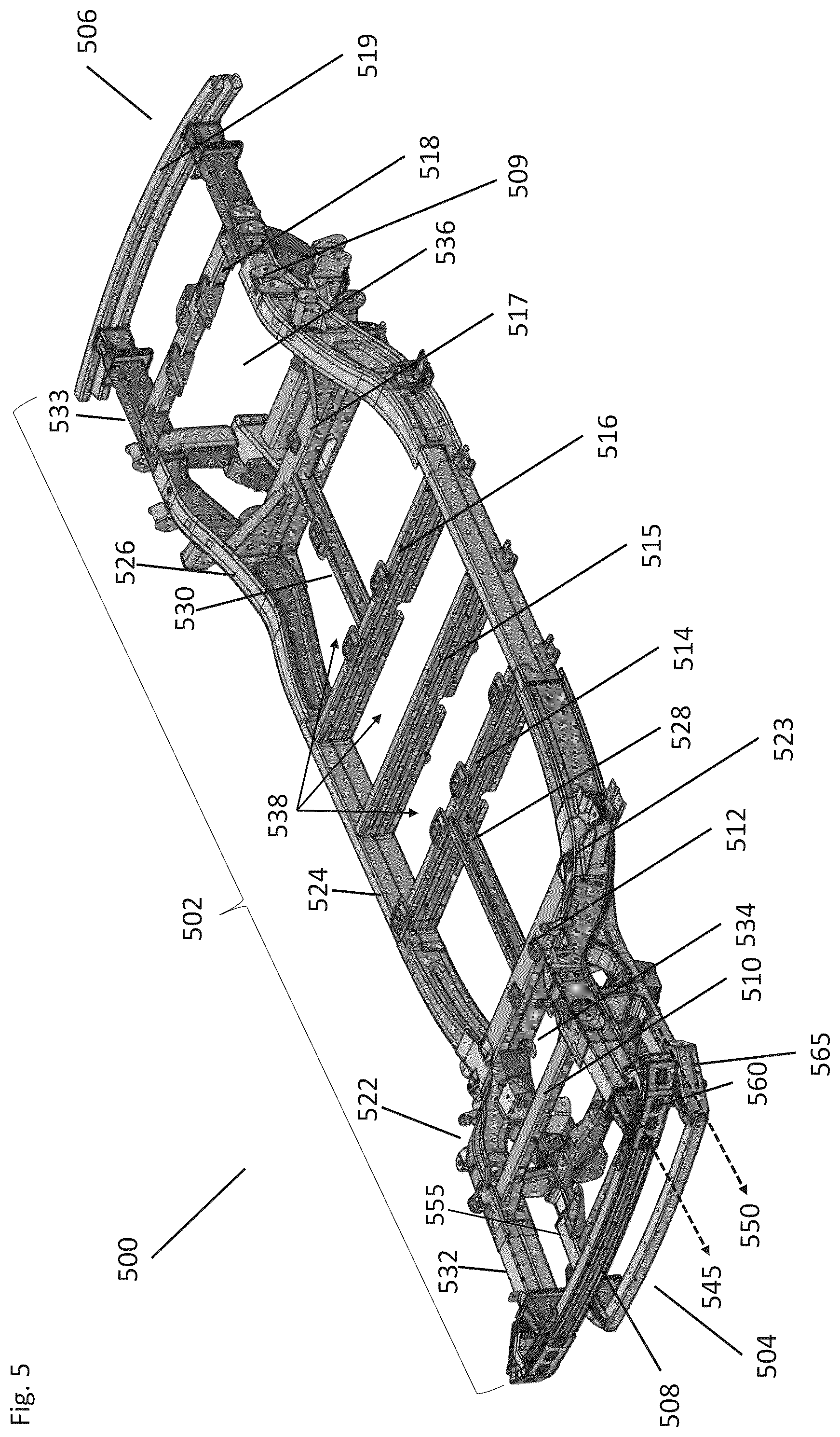 Patent US12103375 Figure 6 – Electric vehicle platform