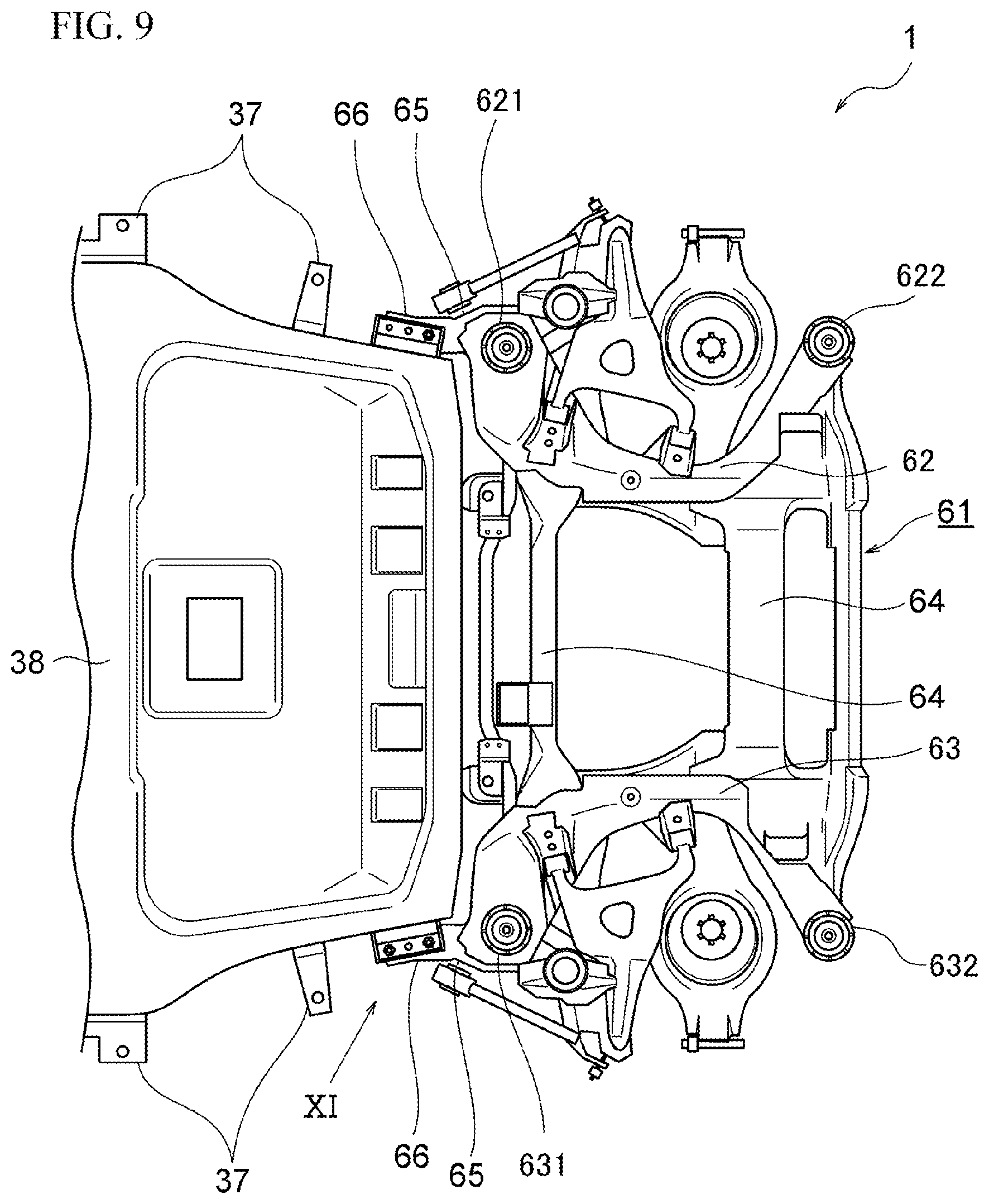 Patent US12103376 Figure 9 – Automobile