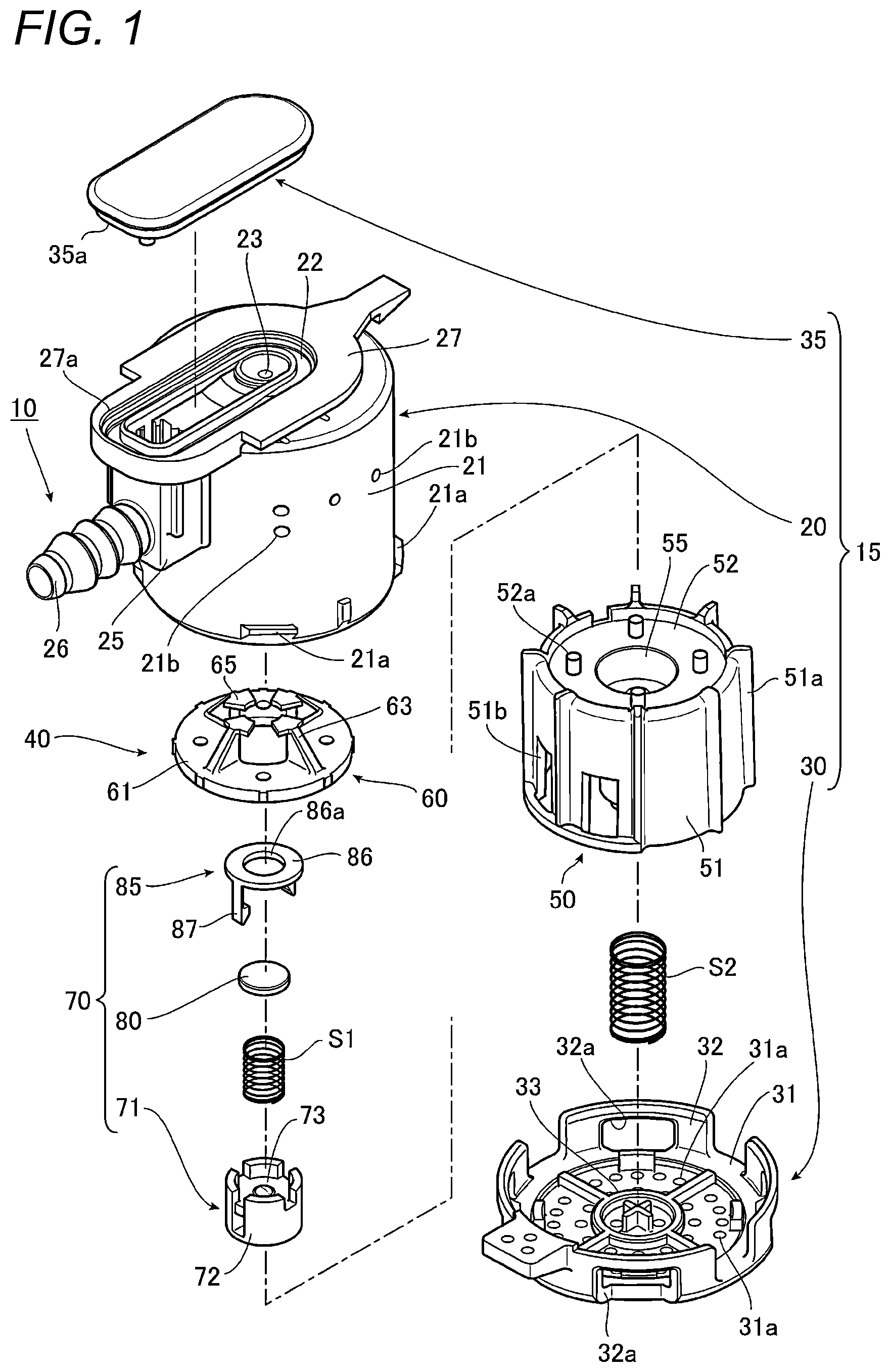 Patent US12103380 Figure 1 – Valve device