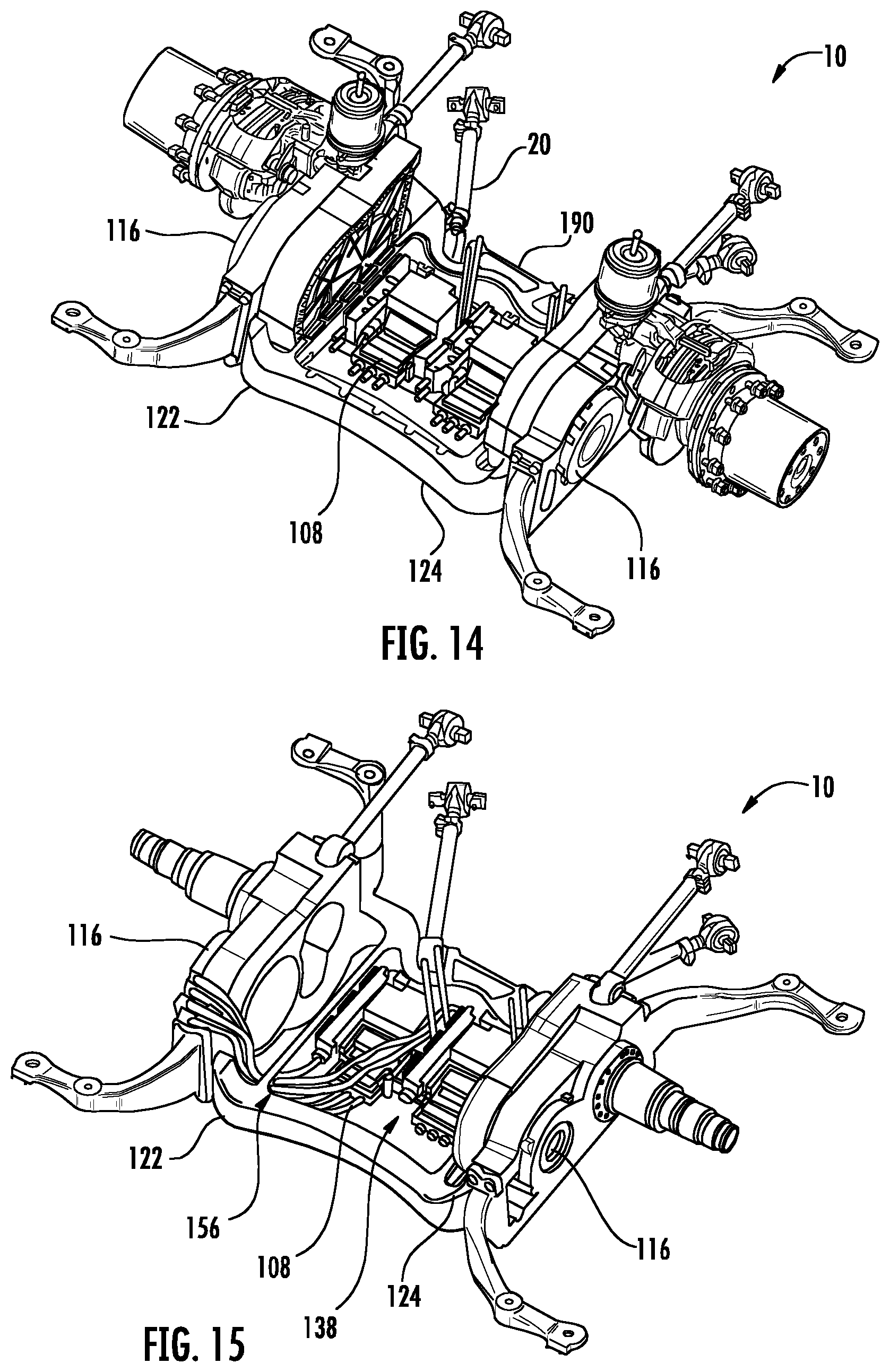 Patent US12103382 Figure 10 – Axle assembly for low floor vehicle