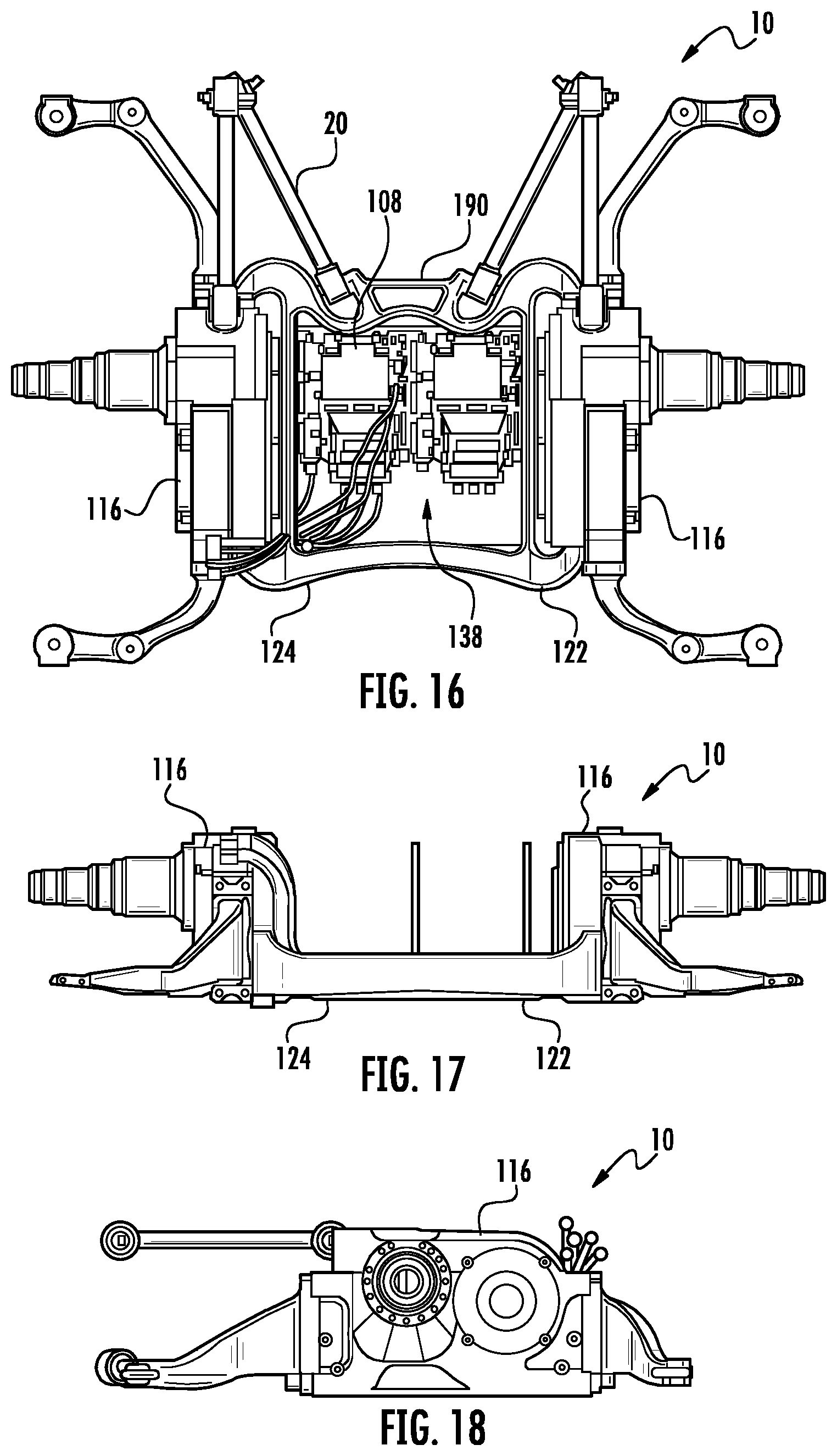 Patent US12103382 Figure 11 – Axle assembly for low floor vehicle
