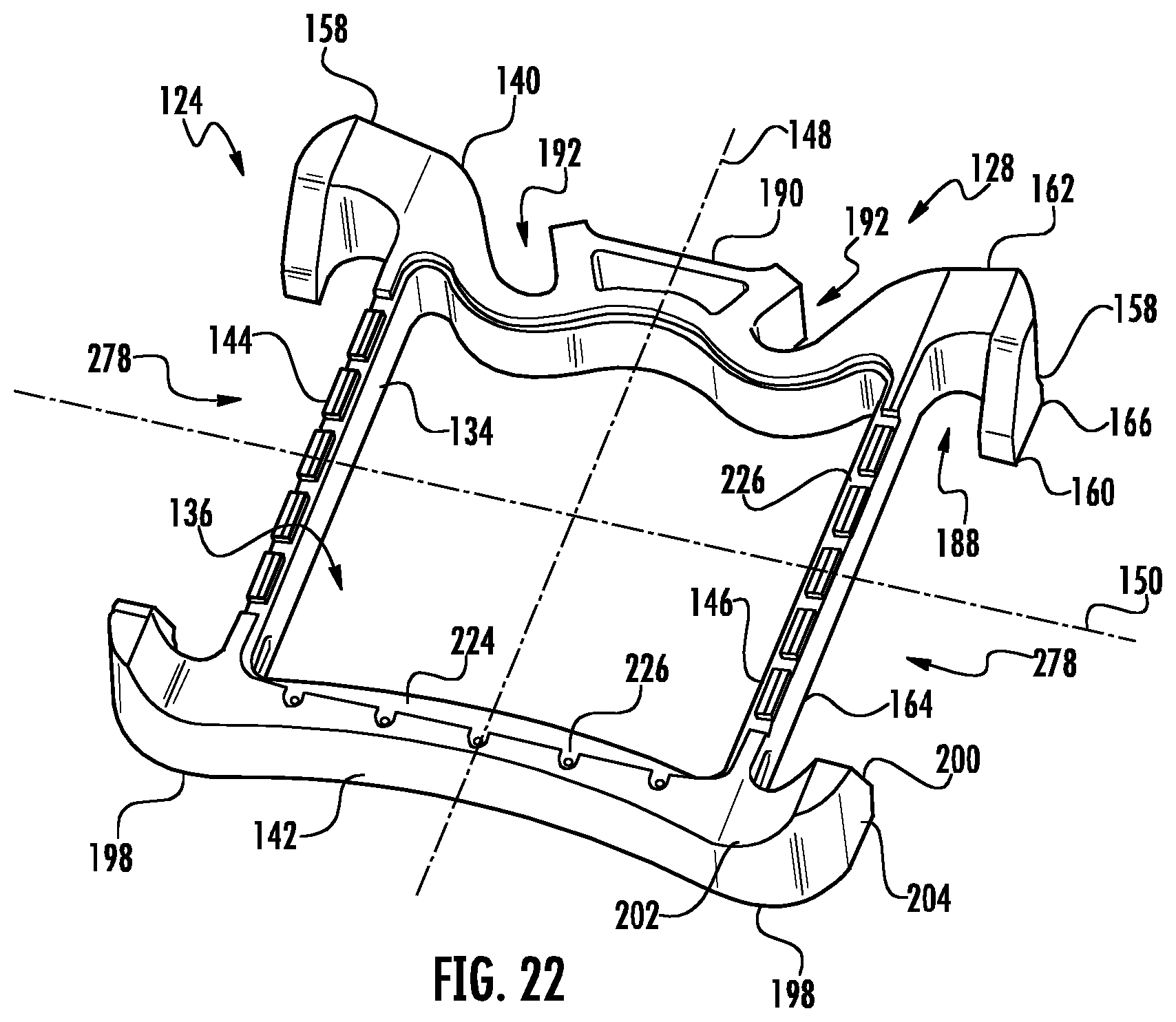 Patent US12103382 Figure 14 – Axle assembly for low floor vehicle