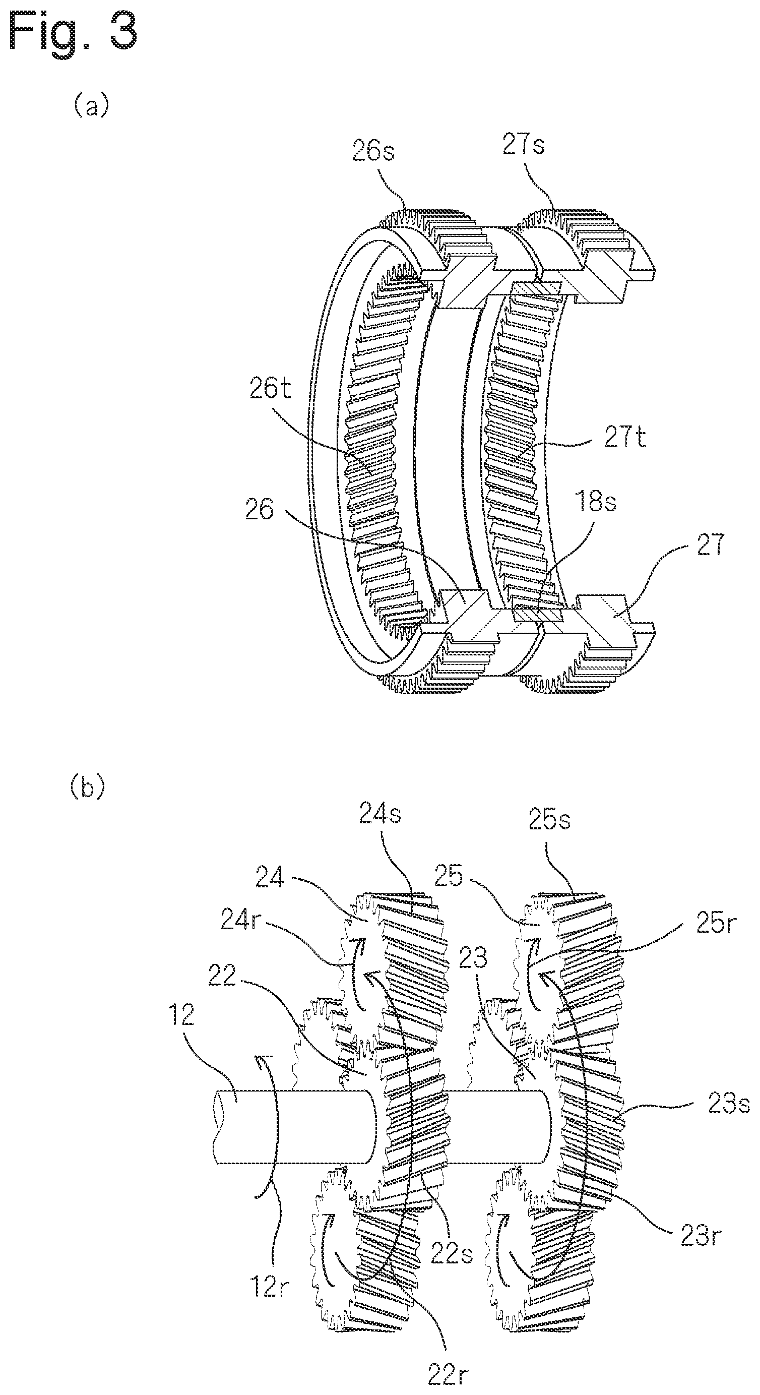 Patent US12103383 Figure 3 – Vehicular drive device, and electric vehicle