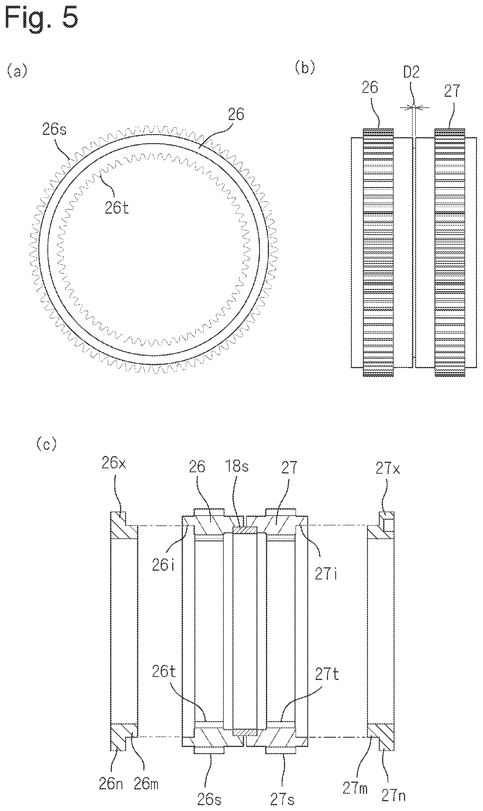 Patent US12103383 Figure 5 – Vehicular drive device, and electric vehicle