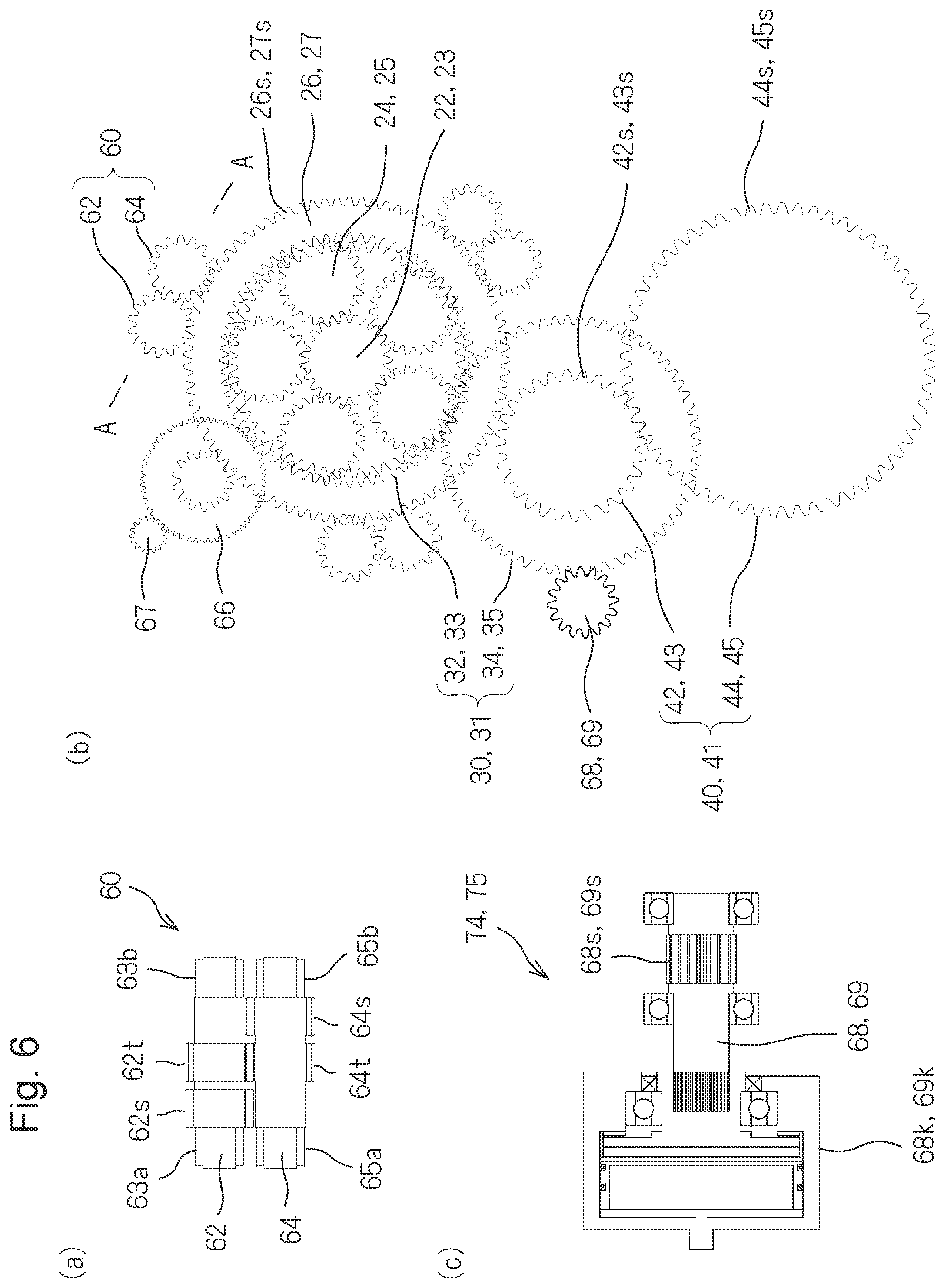 Patent US12103383 Figure 6 – Vehicular drive device, and electric vehicle