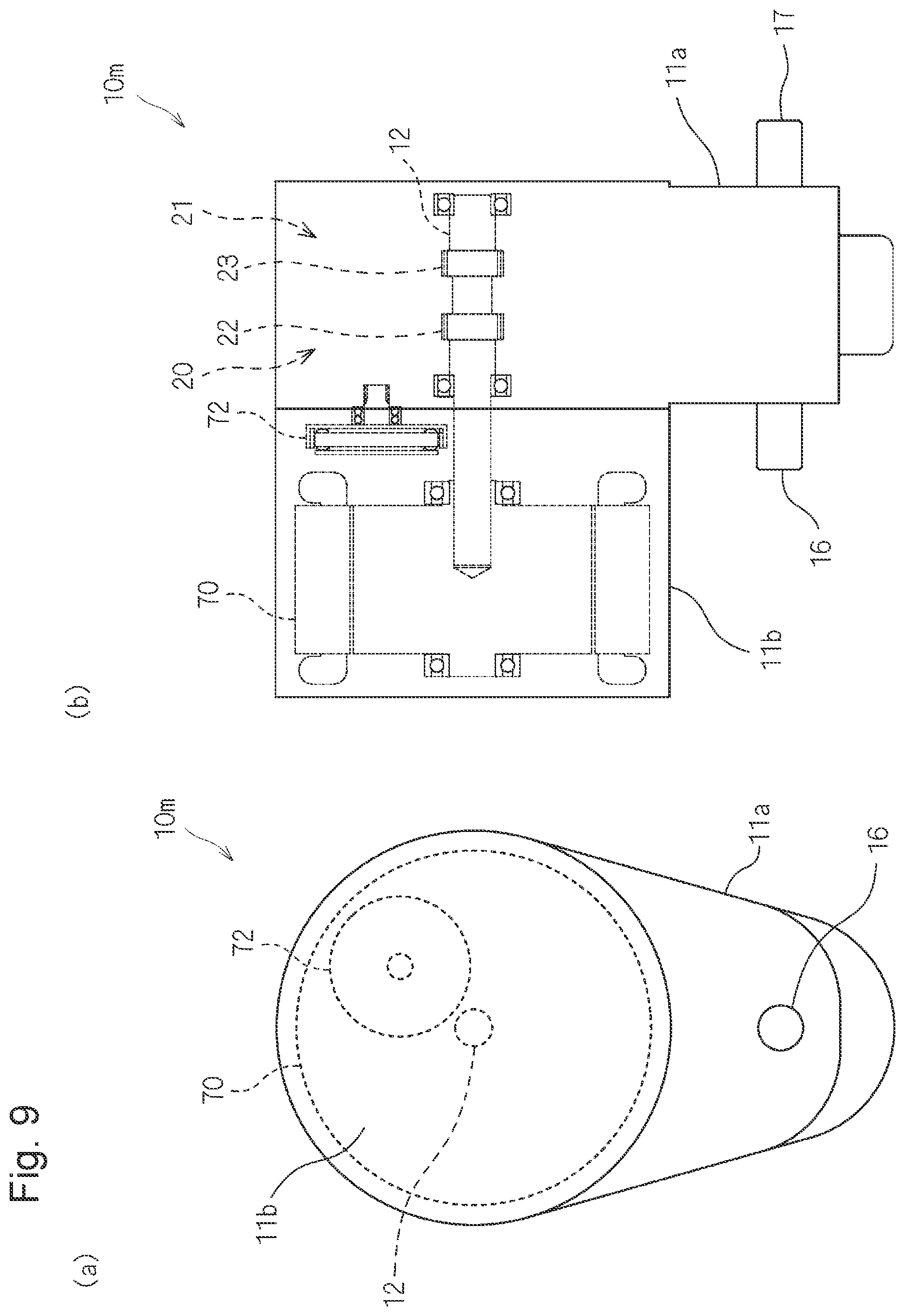 Patent US12103383 Figure 9 – Vehicular drive device, and electric vehicle