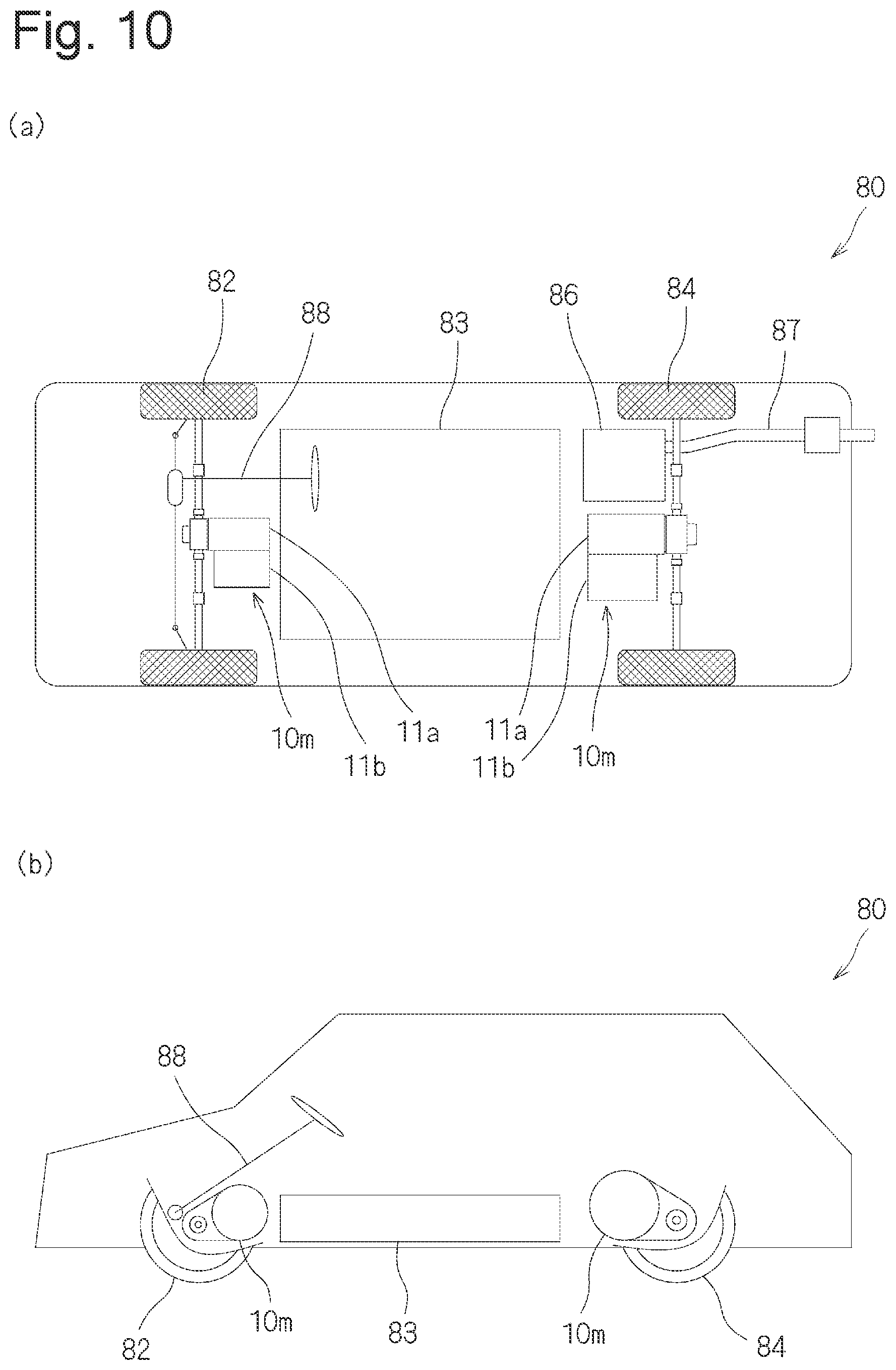 Patent US12103383 Figure 10 – Vehicular drive device, and electric vehicle