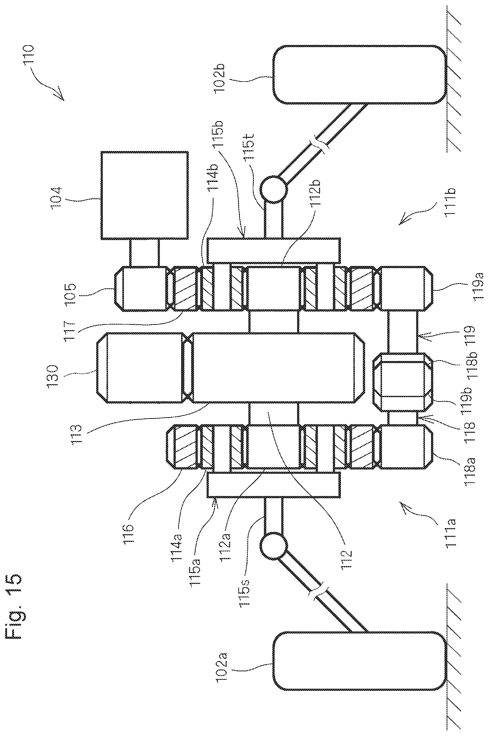 Patent US12103383 Figure 15 – Vehicular drive device, and electric vehicle