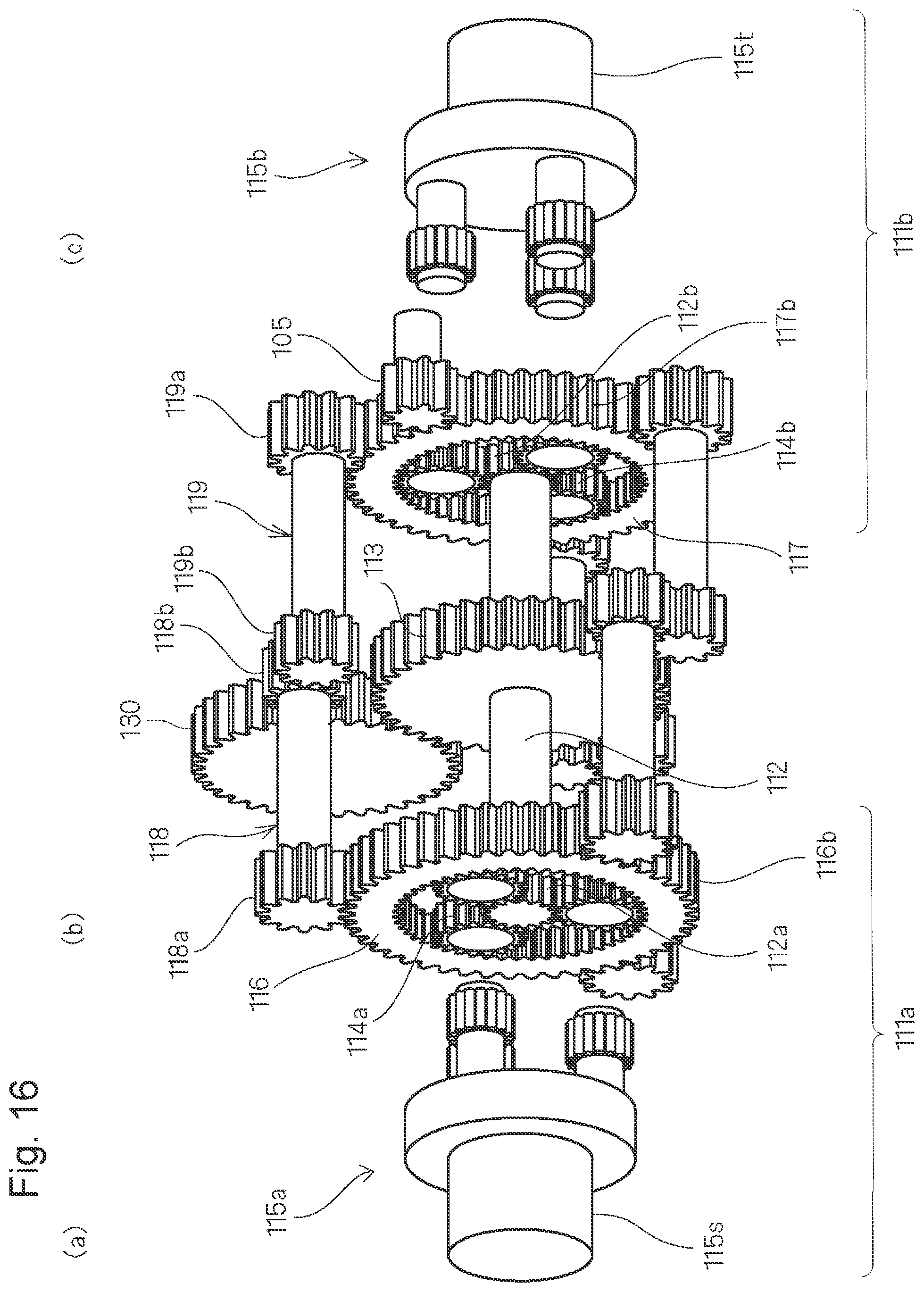 Patent US12103383 Figure 16 – Vehicular drive device, and electric vehicle