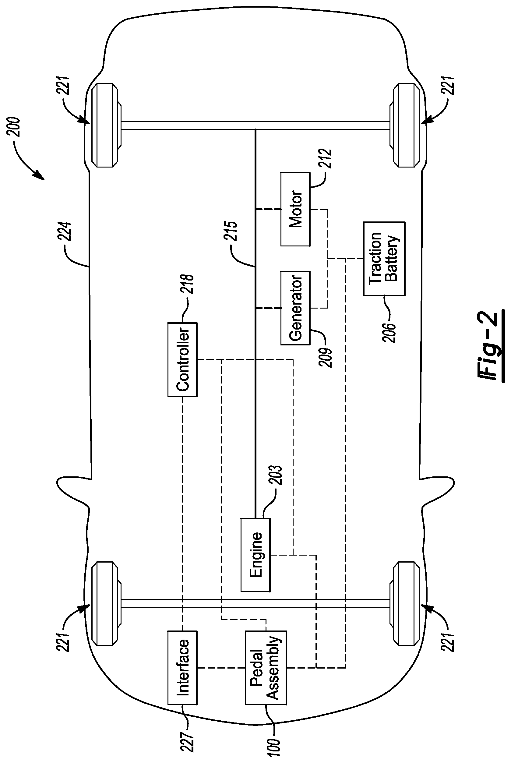 Patent US12103384 Figure 2 – System and method for a vehicle accelerator pedal