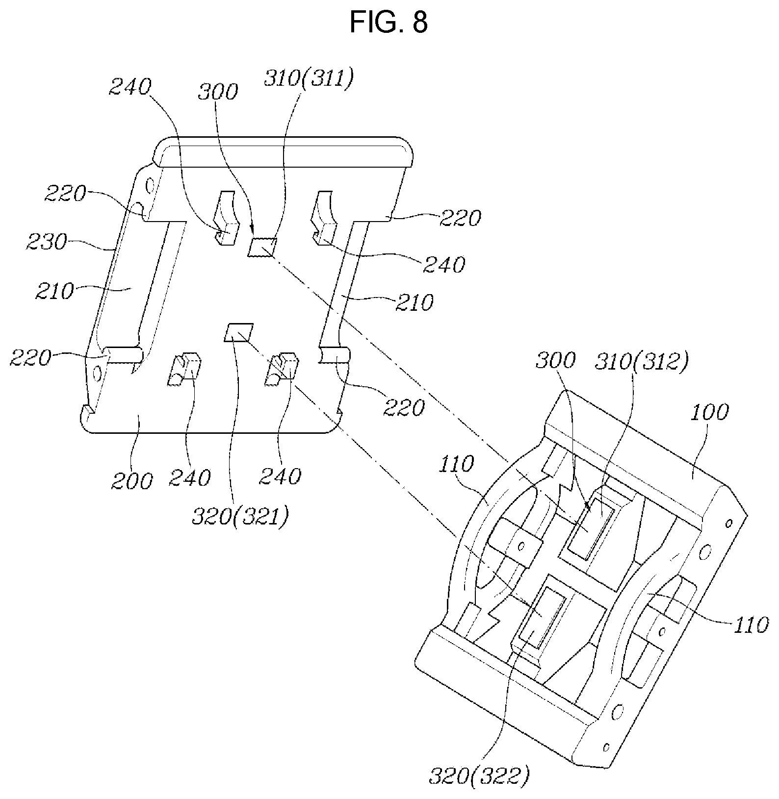 Patent US12103385 Figure 8 – Electronic pedal apparatus