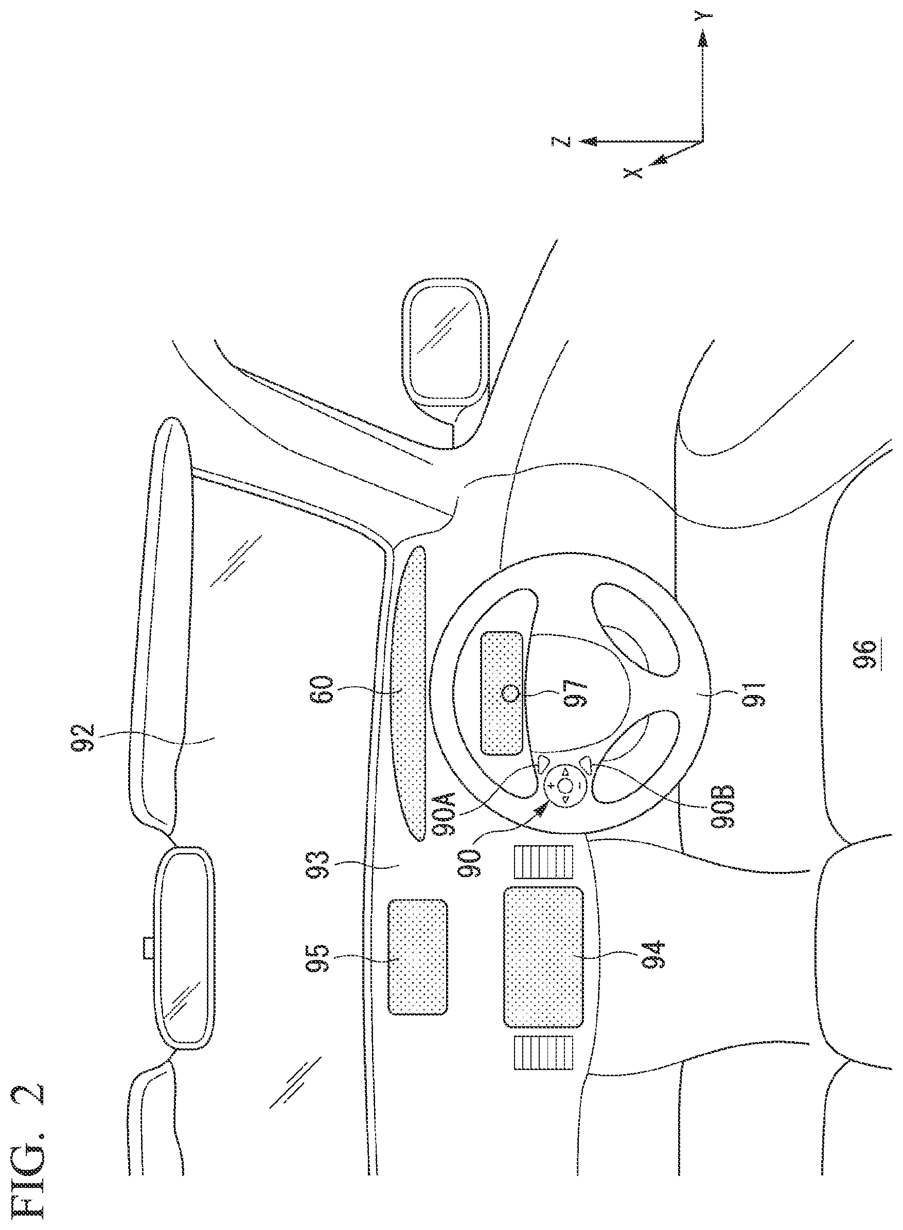 Patent US12103390 Figure 2 – Battery state display device, battery state display method, and program