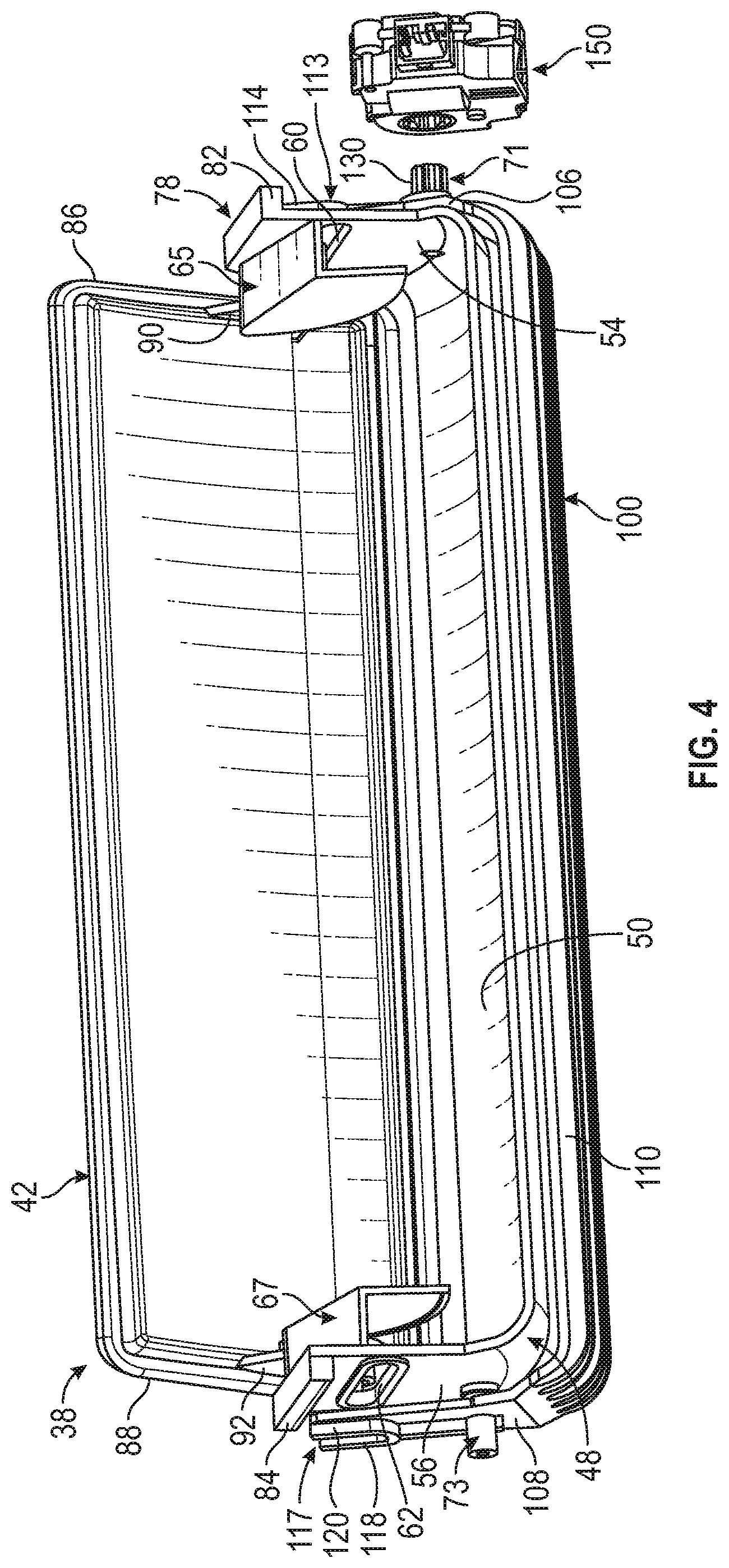 Patent US12103396 Figure 3 – Selectively retractable screen cover for a vehicle