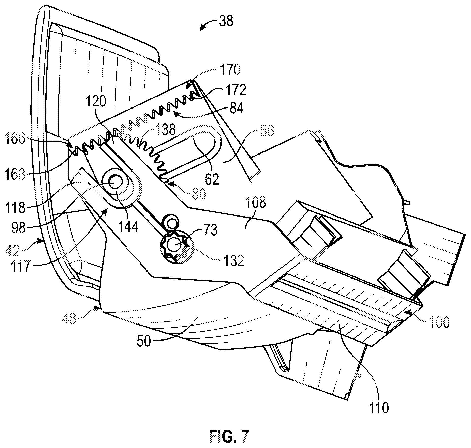 Patent US12103396 Figure 6 – Selectively retractable screen cover for a vehicle