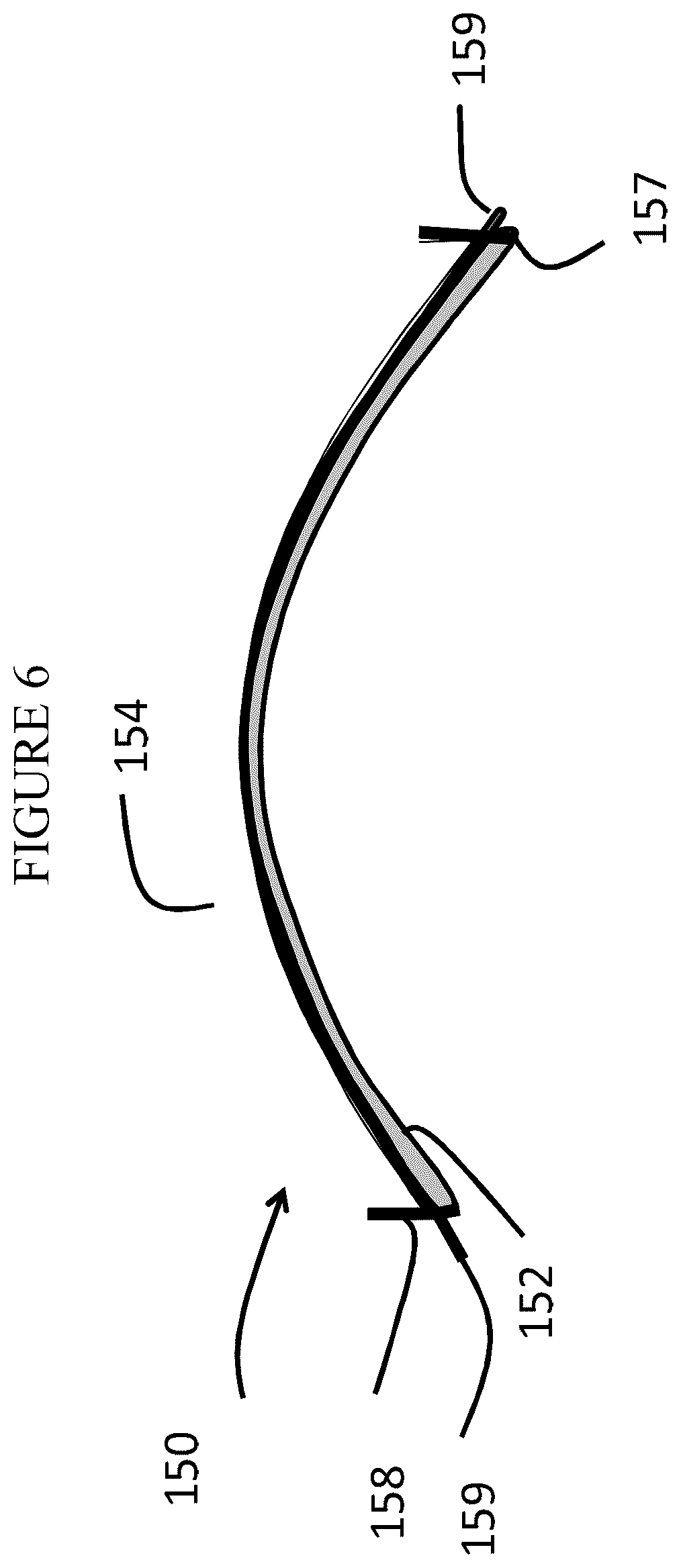 Patent US12103397 Figure 6 – Vehicle interior systems having a curved cover glass with improved reliability and methods for forming the same
