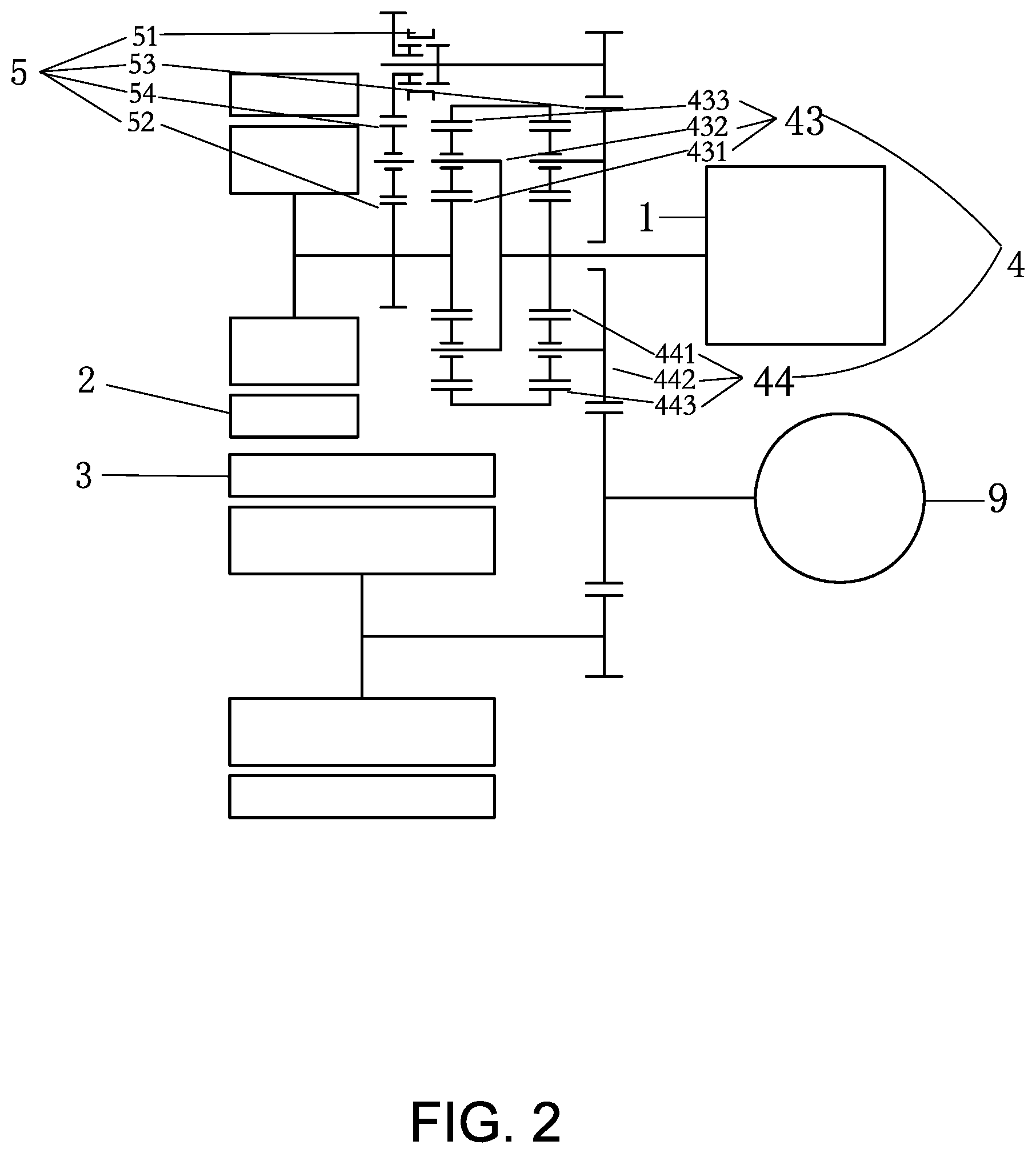 Patent US12103399 Figure 2 – Hybrid electric driving device