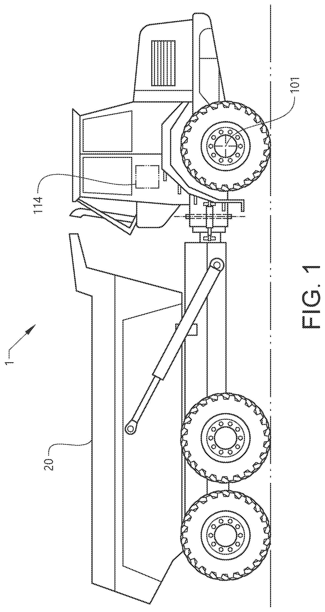 Patent US12103401 Figure 1 – Braking system and method of controlling such a braking system