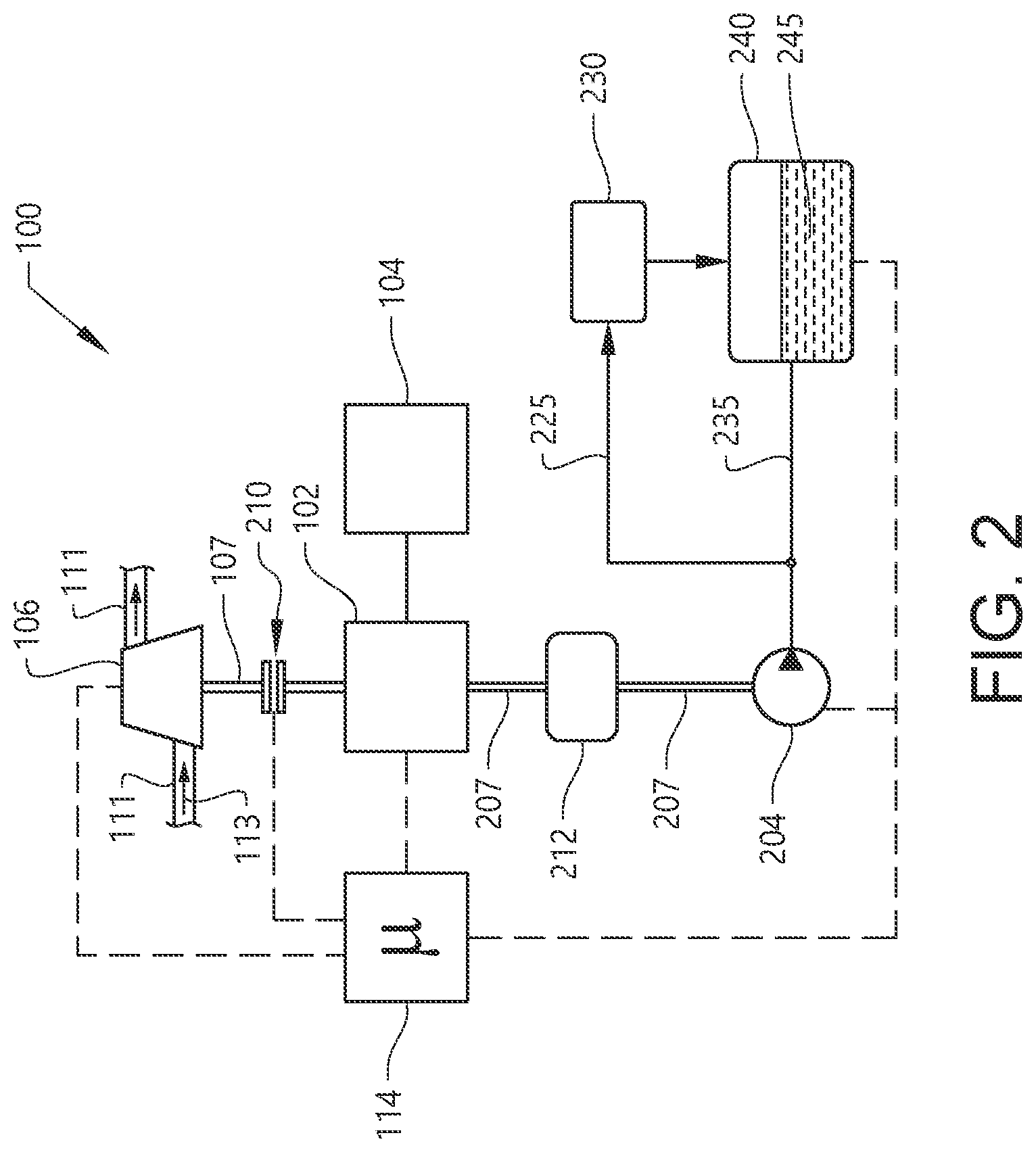 Patent US12103401 Figure 2 – Braking system and method of controlling such a braking system