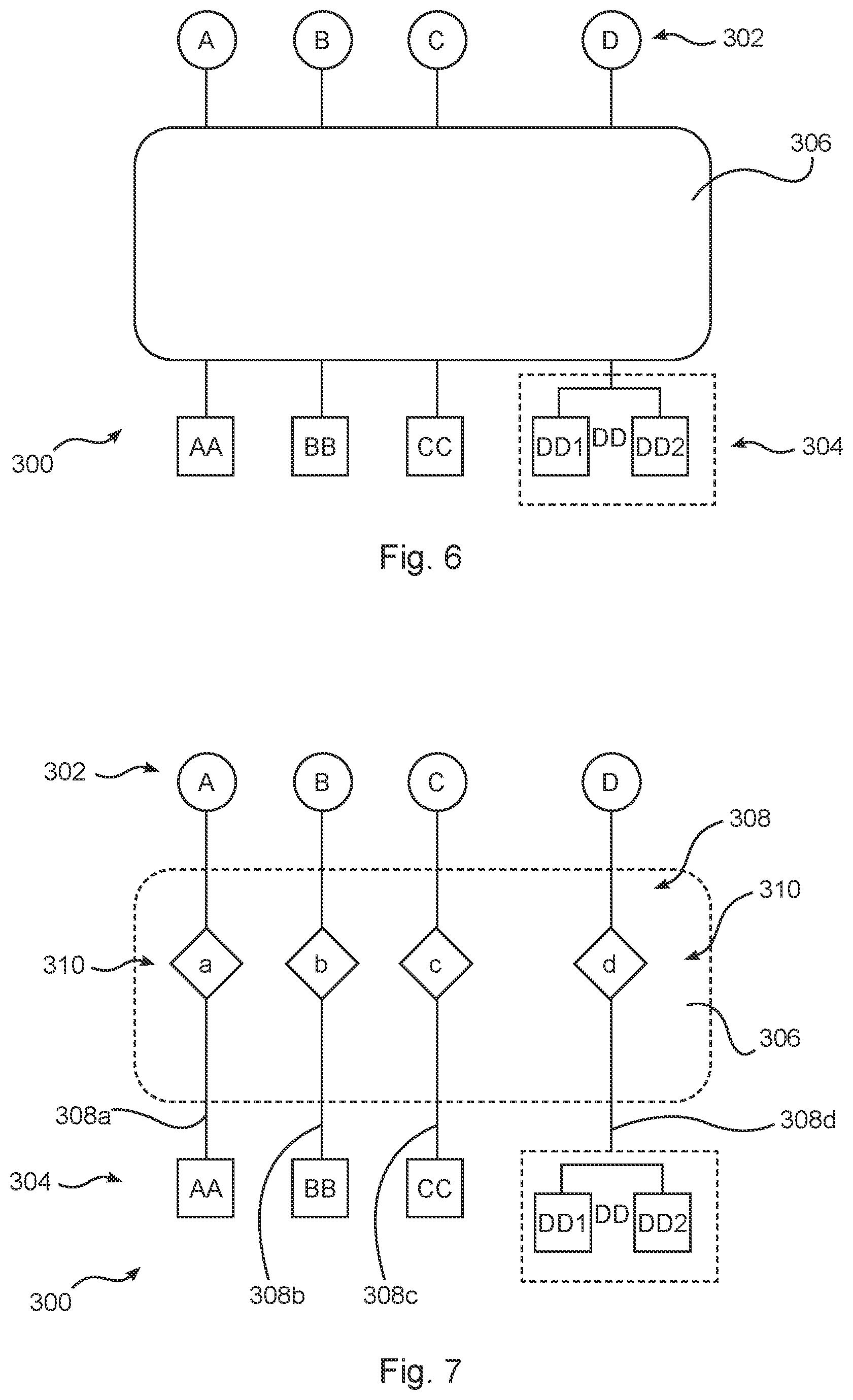 Patent US12103404 Figure 4 – Electrical fault isolation in a power distribution network of an aircraft