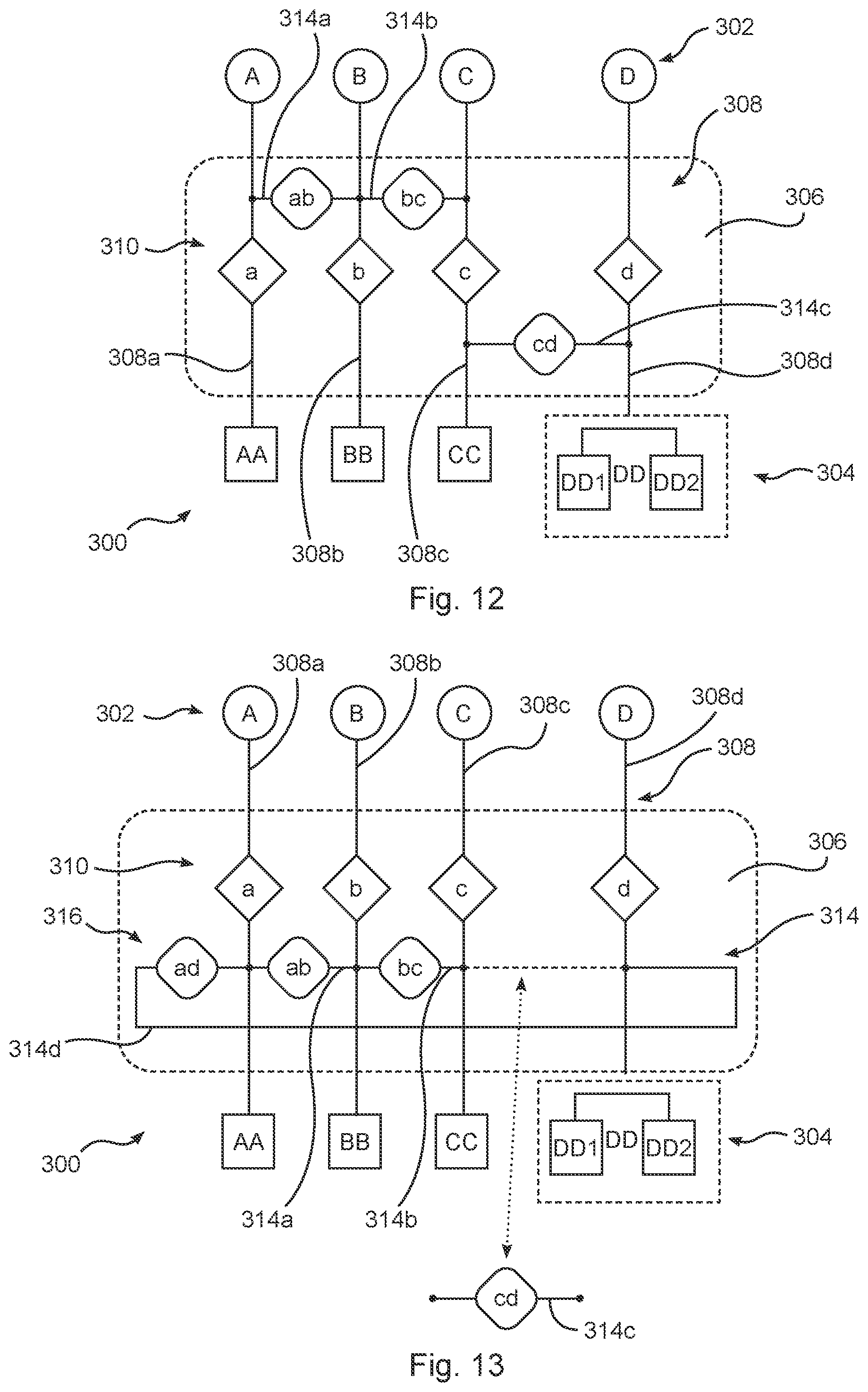 Patent US12103404 Figure 7 – Electrical fault isolation in a power distribution network of an aircraft