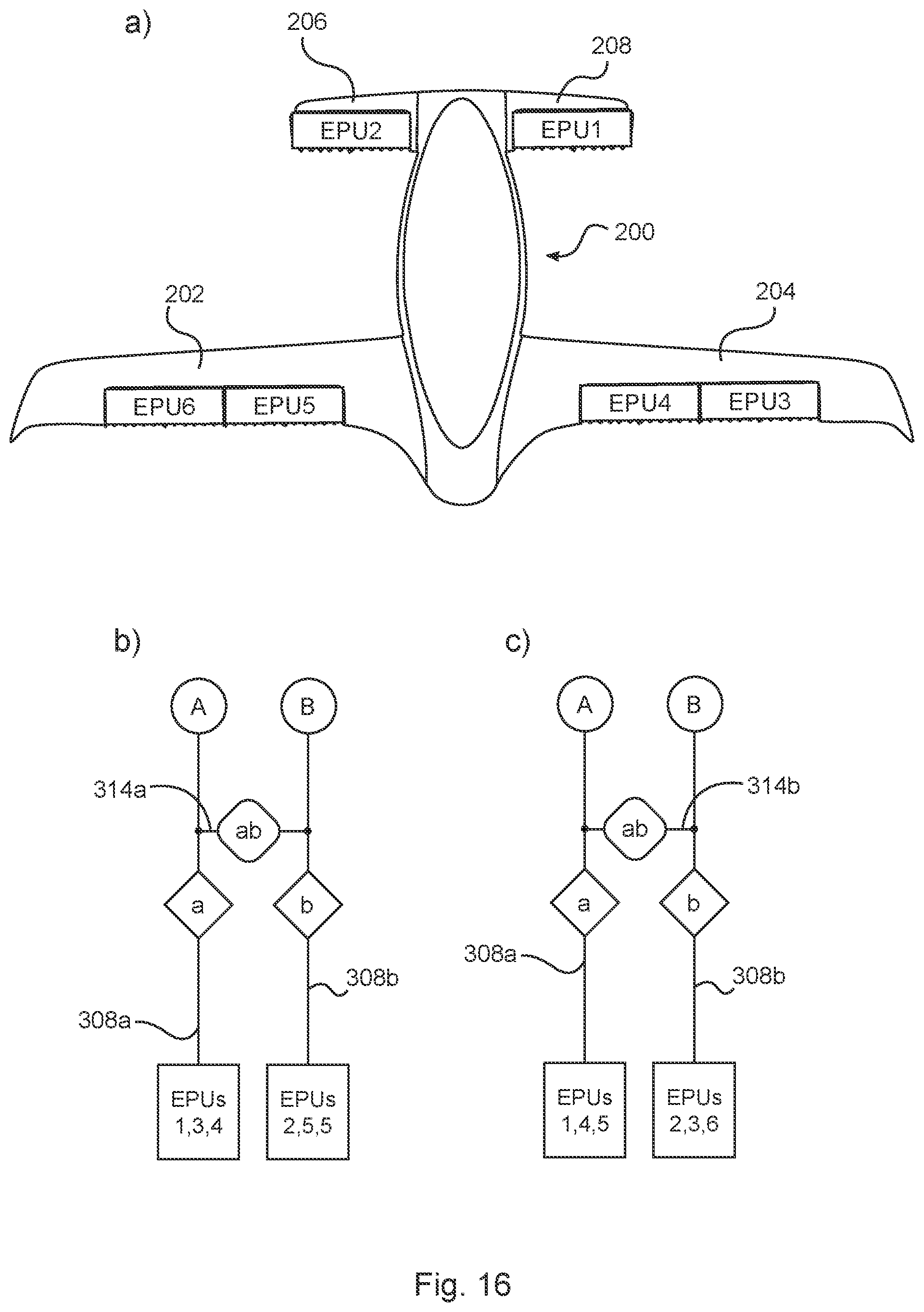 Patent US12103404 Figure 9 – Electrical fault isolation in a power distribution network of an aircraft