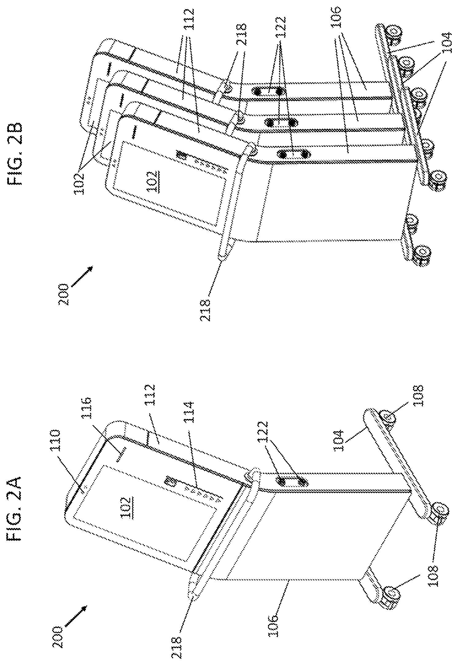 Patent US12103407 Figure 2 – Mobile, nesting, battery powered kiosk