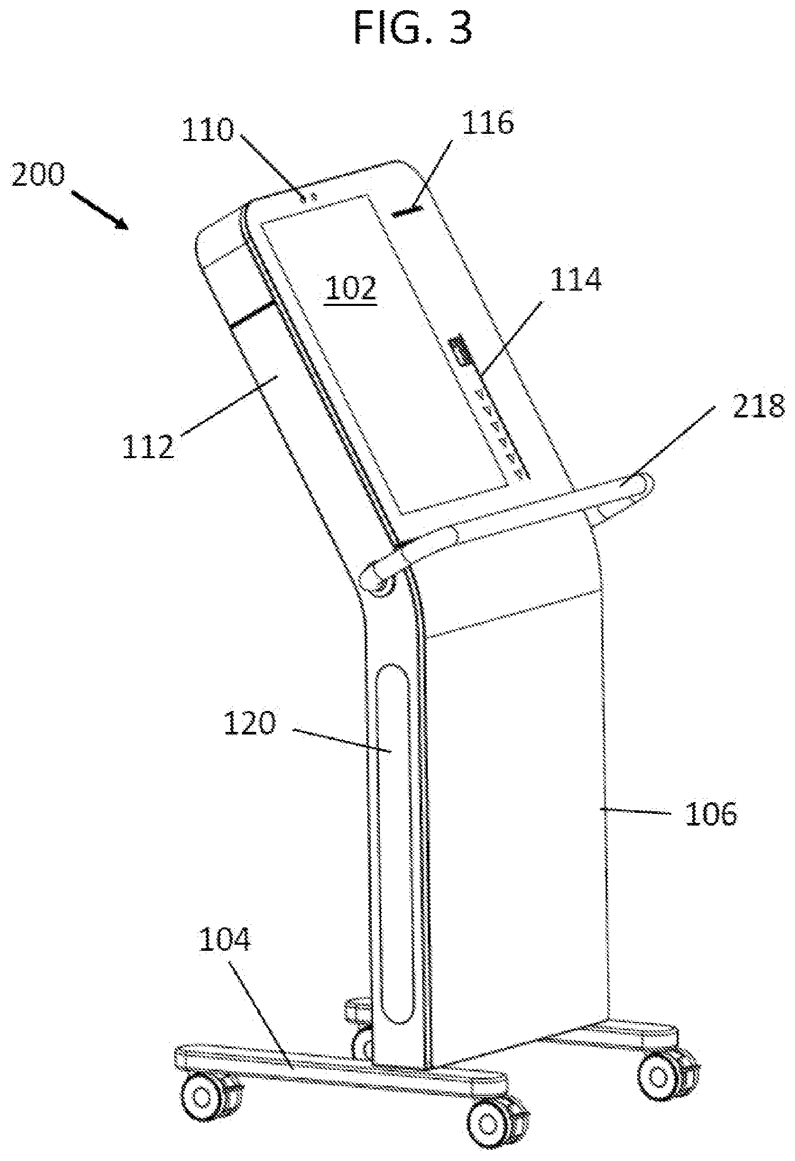 Patent US12103407 Figure 3 – Mobile, nesting, battery powered kiosk