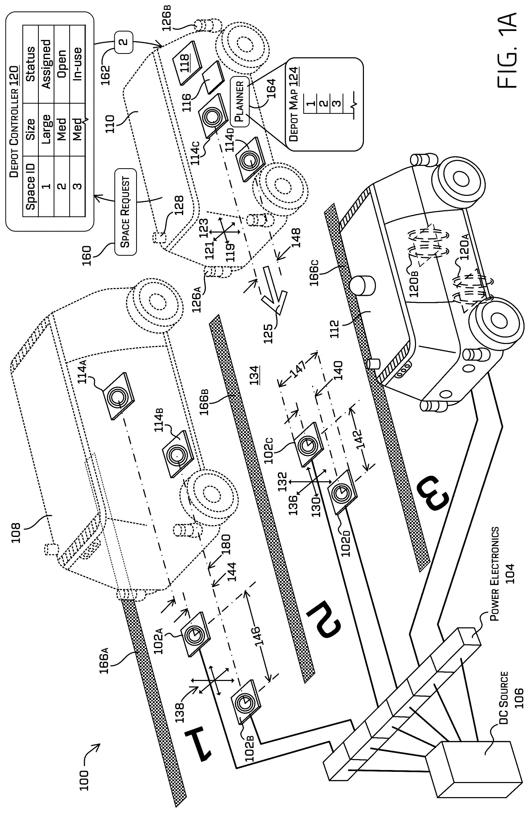 Patent US12103410 — Multi-coil inductive charging for vehicles — Figure 1