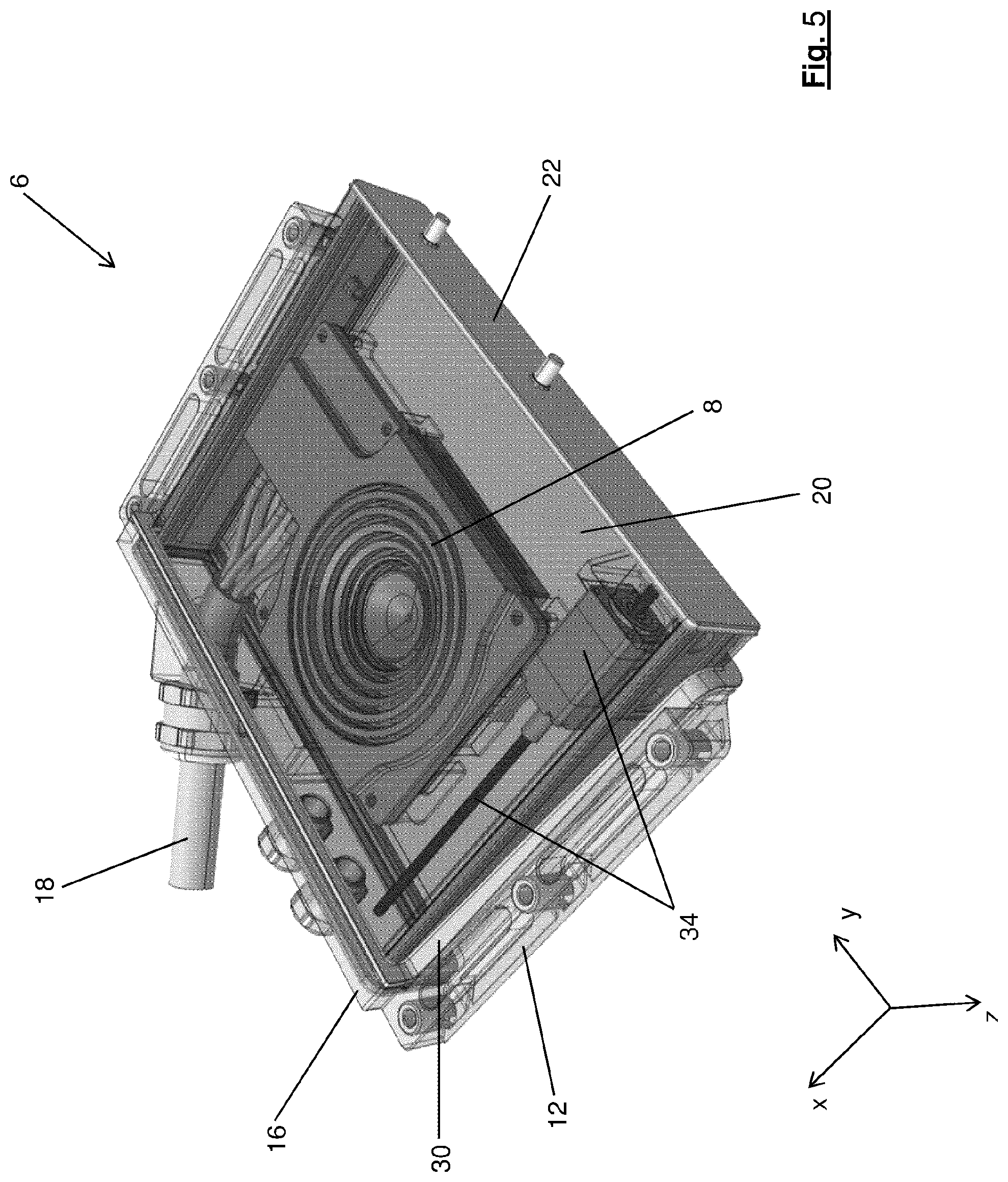 Patent US12103413 Figure 5 – Motor vehicle with an electrical contact-making unit