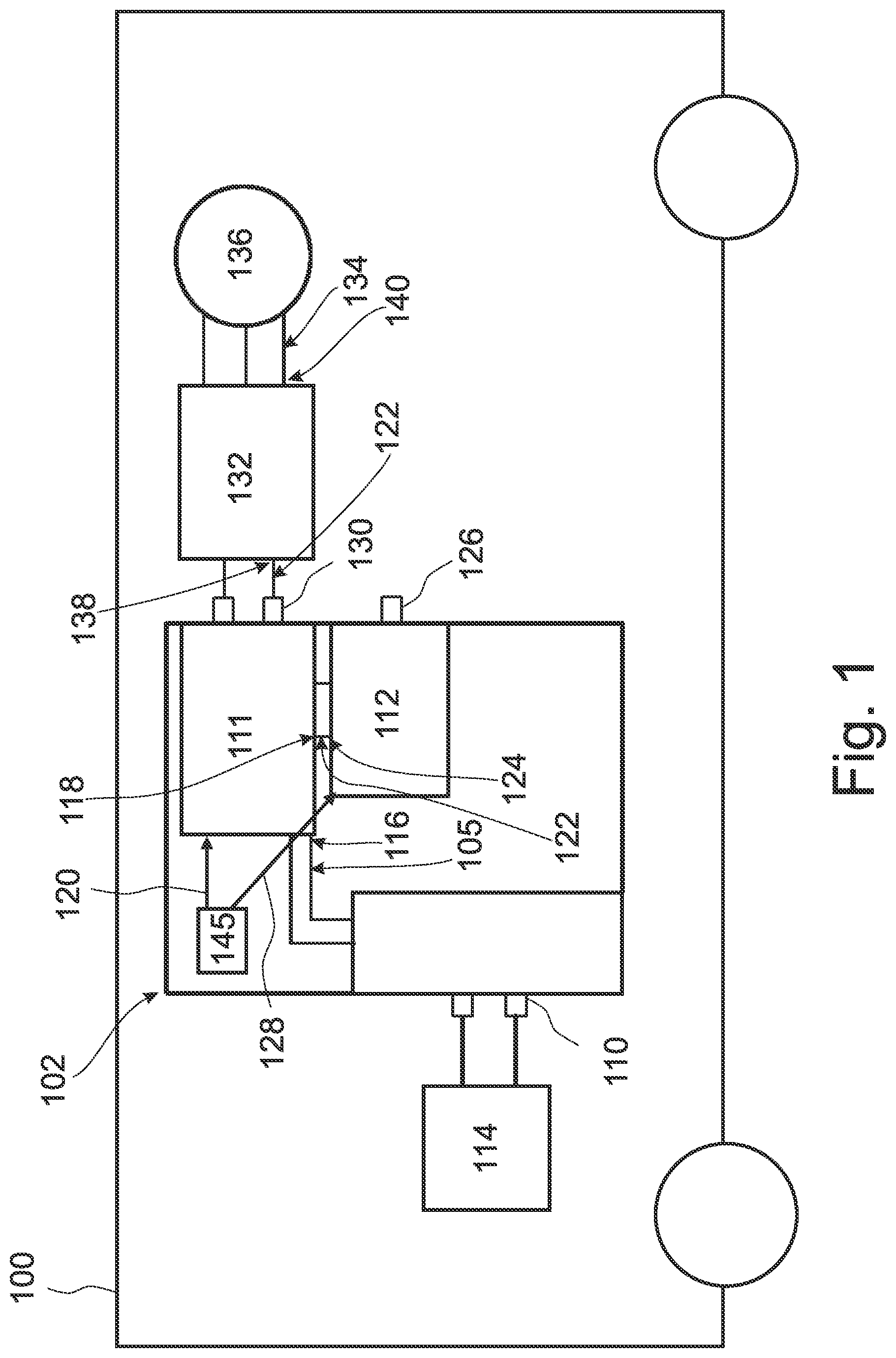 Patent US12103415 Figure 1 – Apparatus for increasing an input voltage for an electric vehicle, electric vehicle and method for operating an apparatus