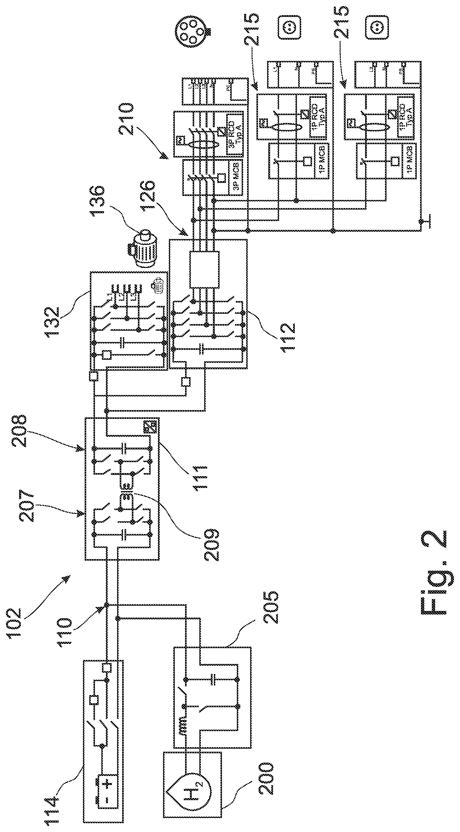 Patent US12103415 Figure 2 – Apparatus for increasing an input voltage for an electric vehicle, electric vehicle and method for operating an apparatus