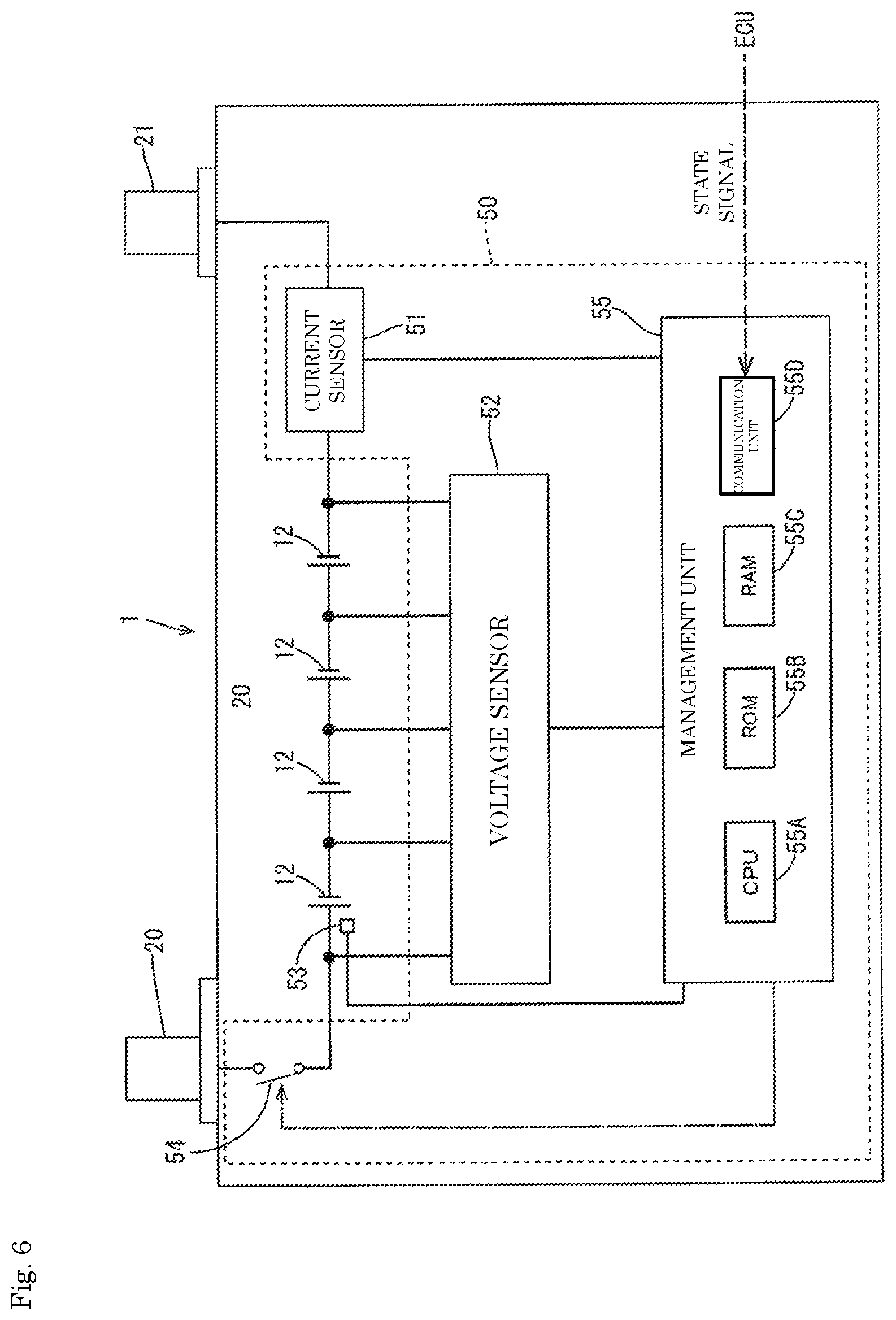 Patent US12103426 Figure 6 – Energy storage apparatus and method for managing energy storage device